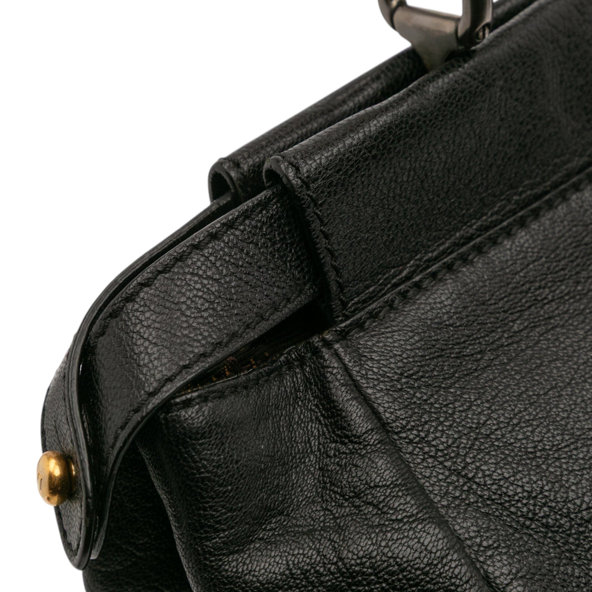 Fendi Large Goatskin Peekaboo Iconic Satchel