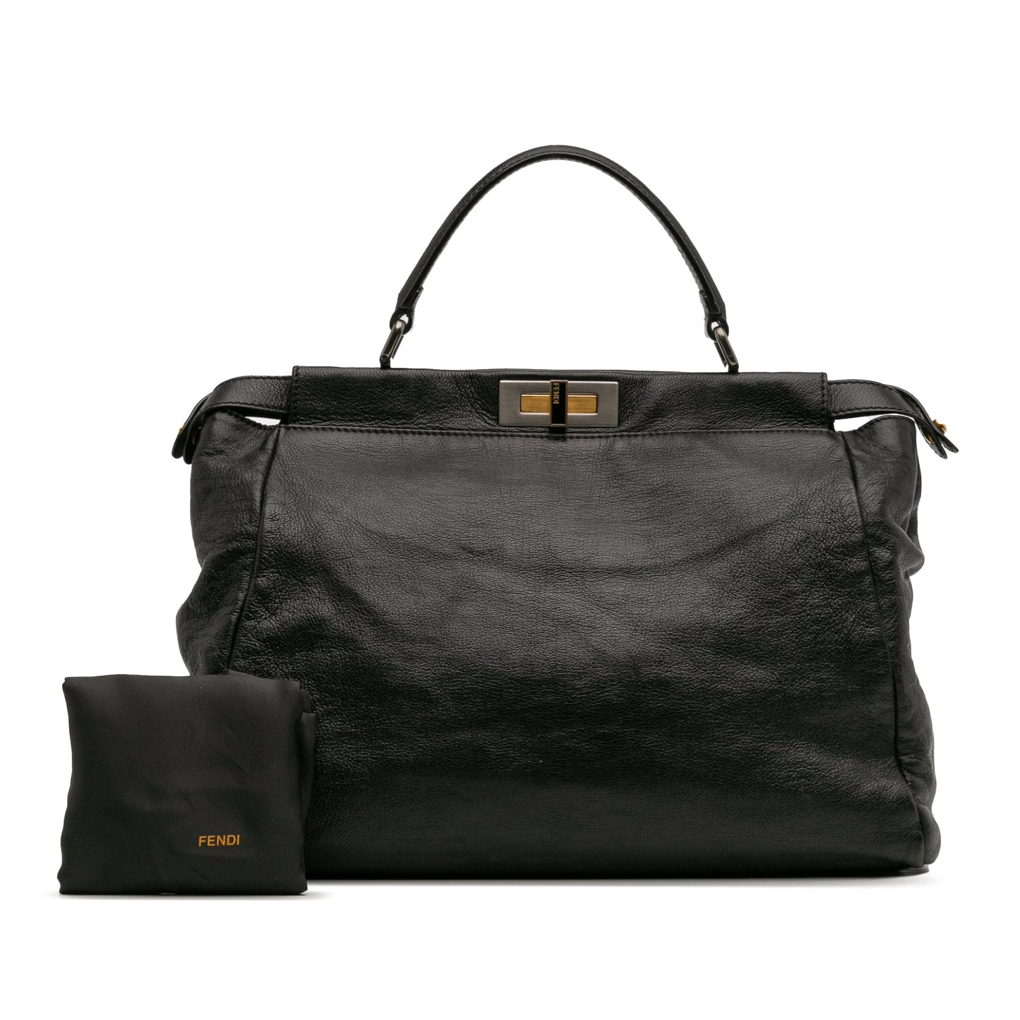 Fendi Large Goatskin Peekaboo Iconic Satchel