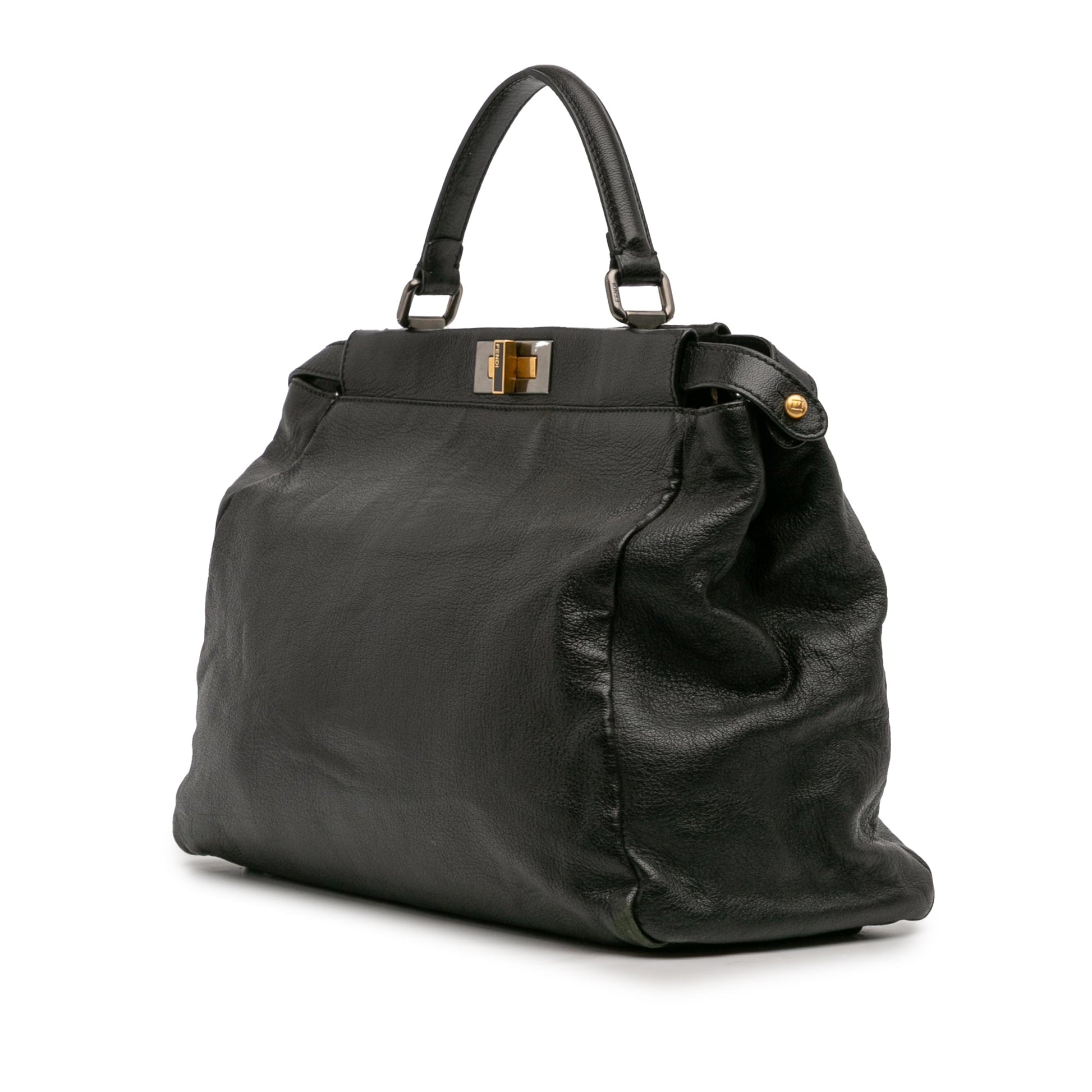 Fendi Large Goatskin Peekaboo Iconic Satchel