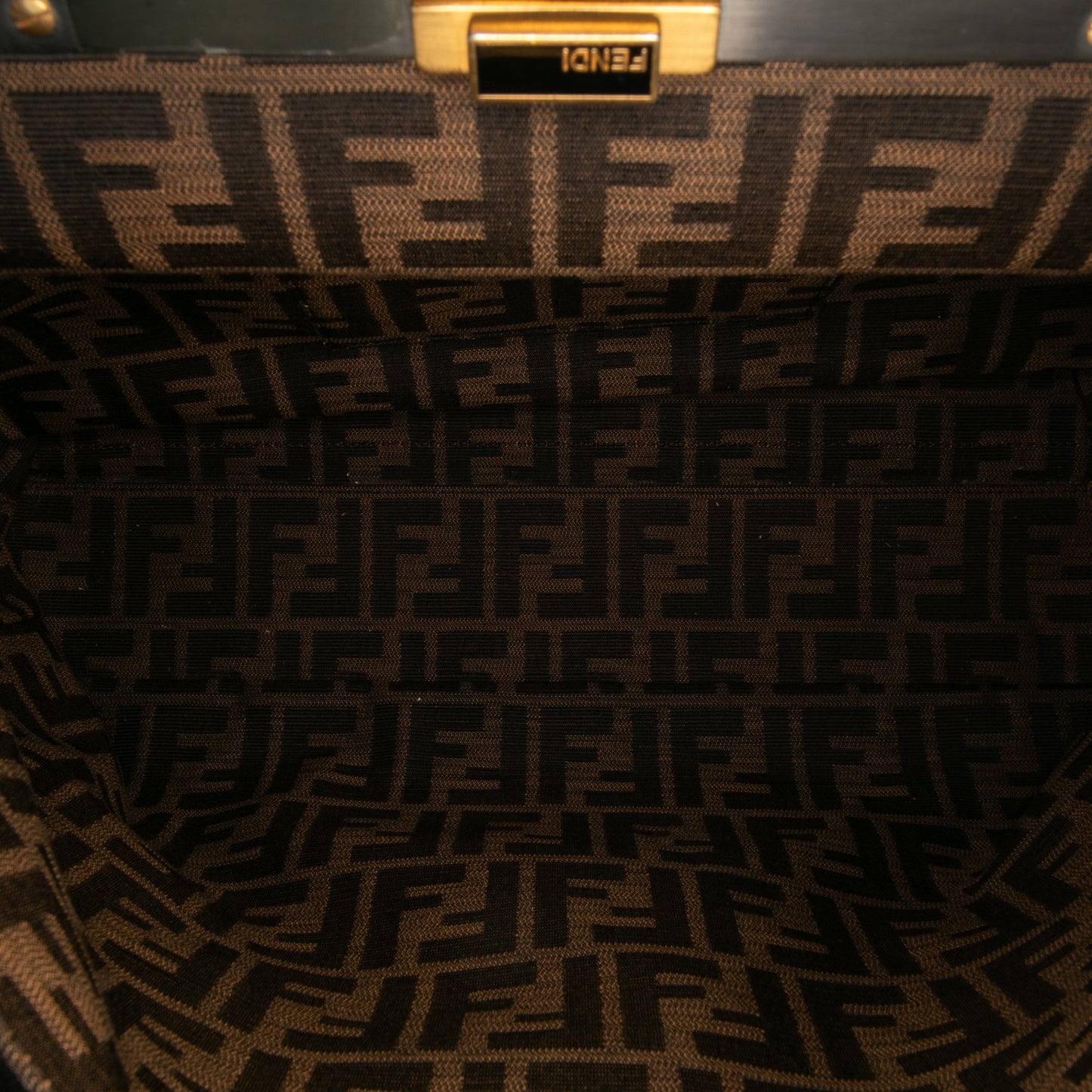 Fendi Large Goatskin Peekaboo Iconic Satchel