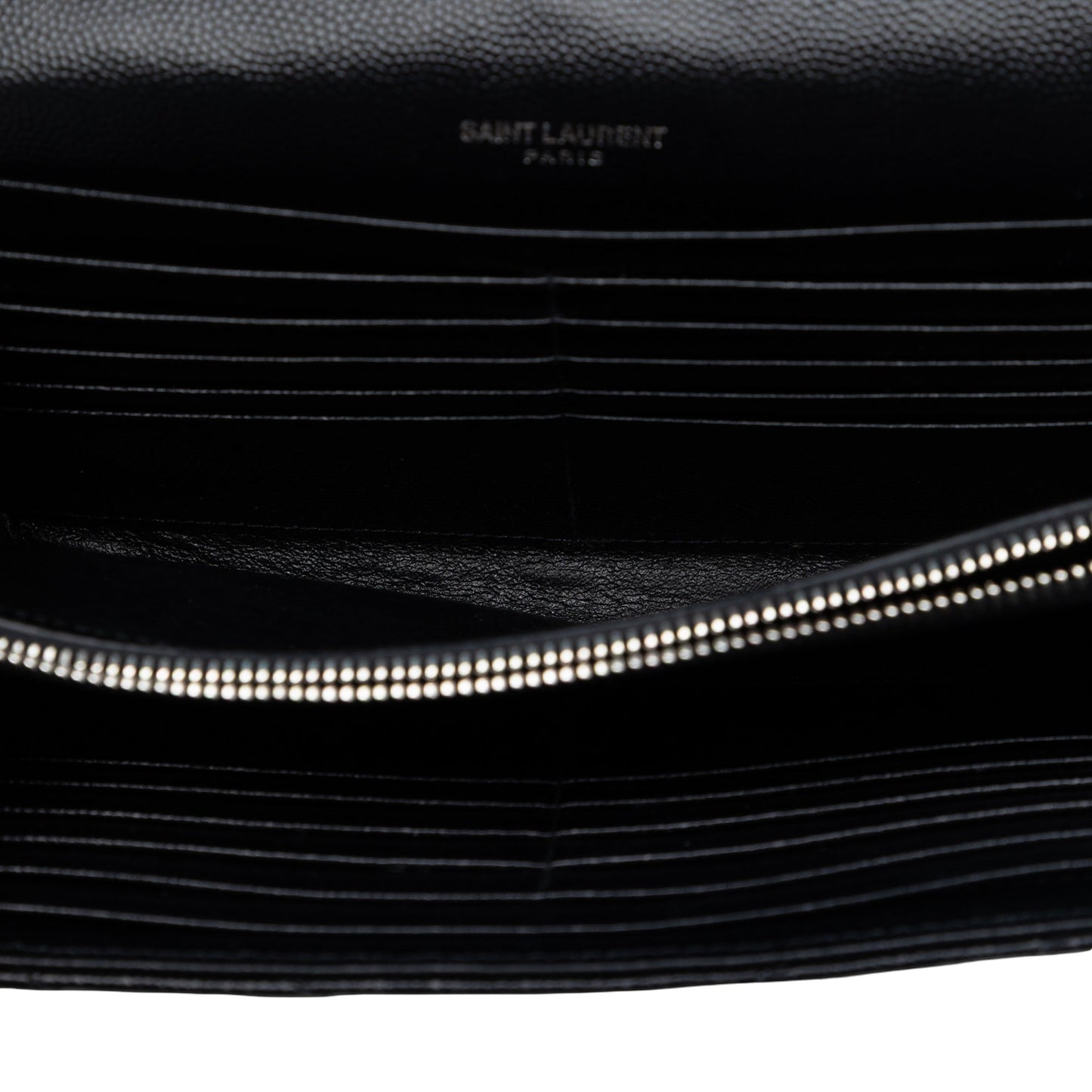 Bicolor Grain De Poudre Chevron Monogram Envelope Chain Wallet