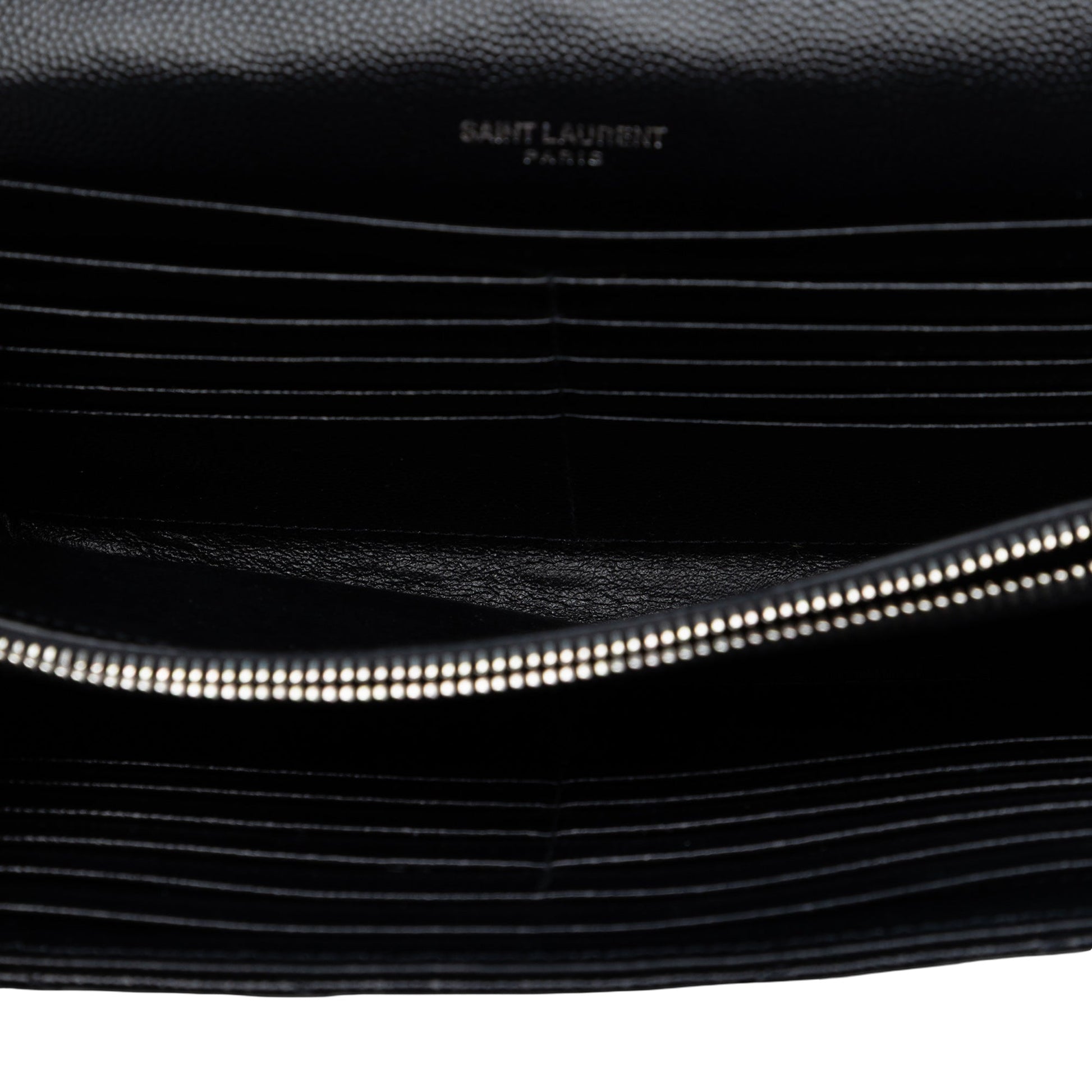 Bicolor Grain De Poudre Chevron Monogram Envelope Chain Wallet