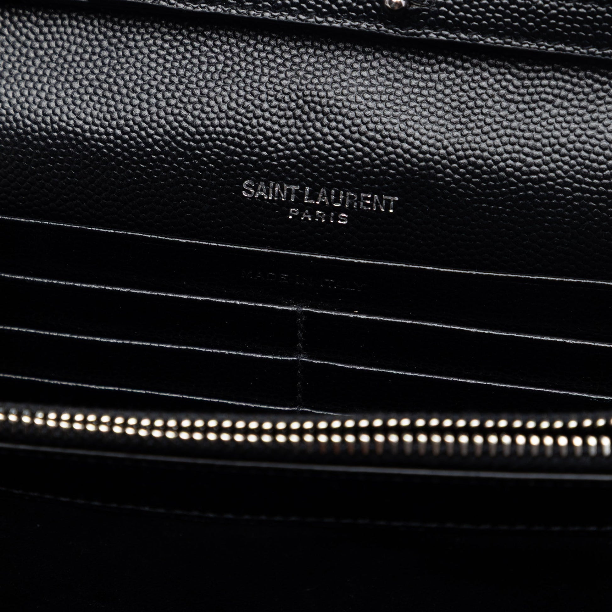 Bicolor Grain De Poudre Chevron Monogram Envelope Chain Wallet
