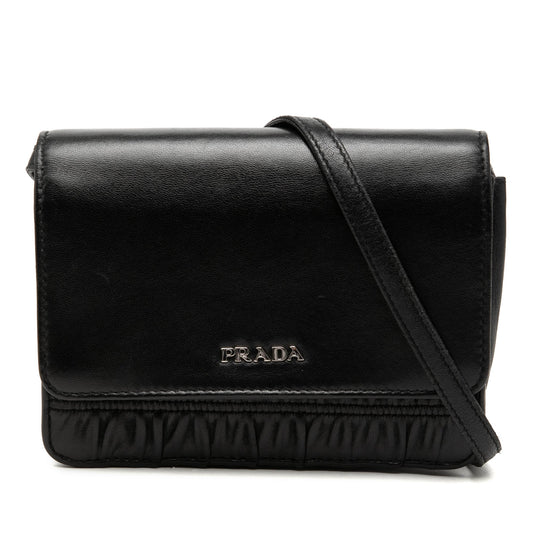 Prada Nappa Gaufre and Brushed Leather Crossbody