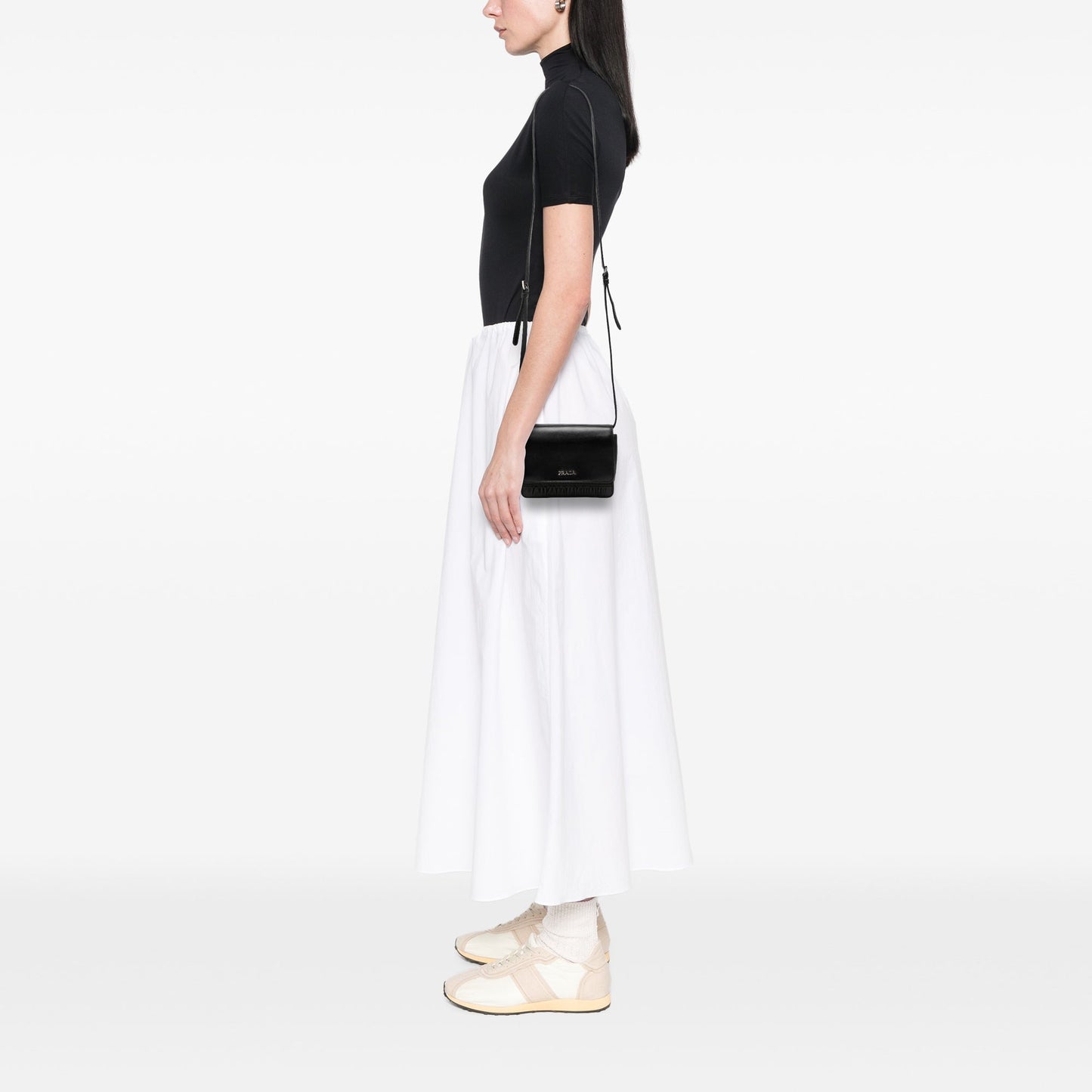 Prada Nappa Gaufre and Brushed Leather Crossbody