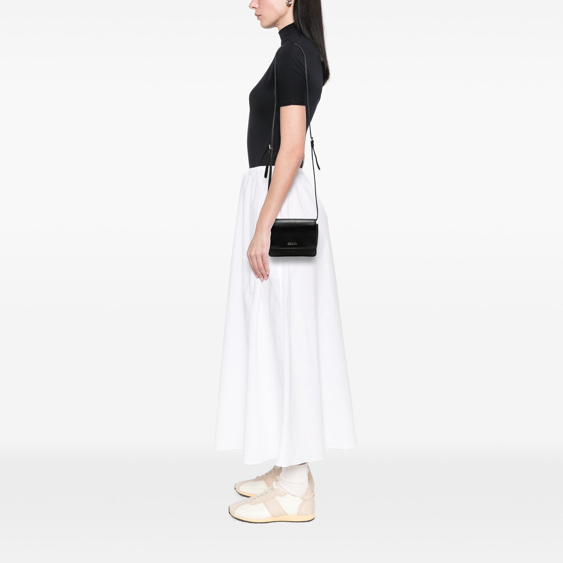 Prada Nappa Gaufre and Brushed Leather Crossbody