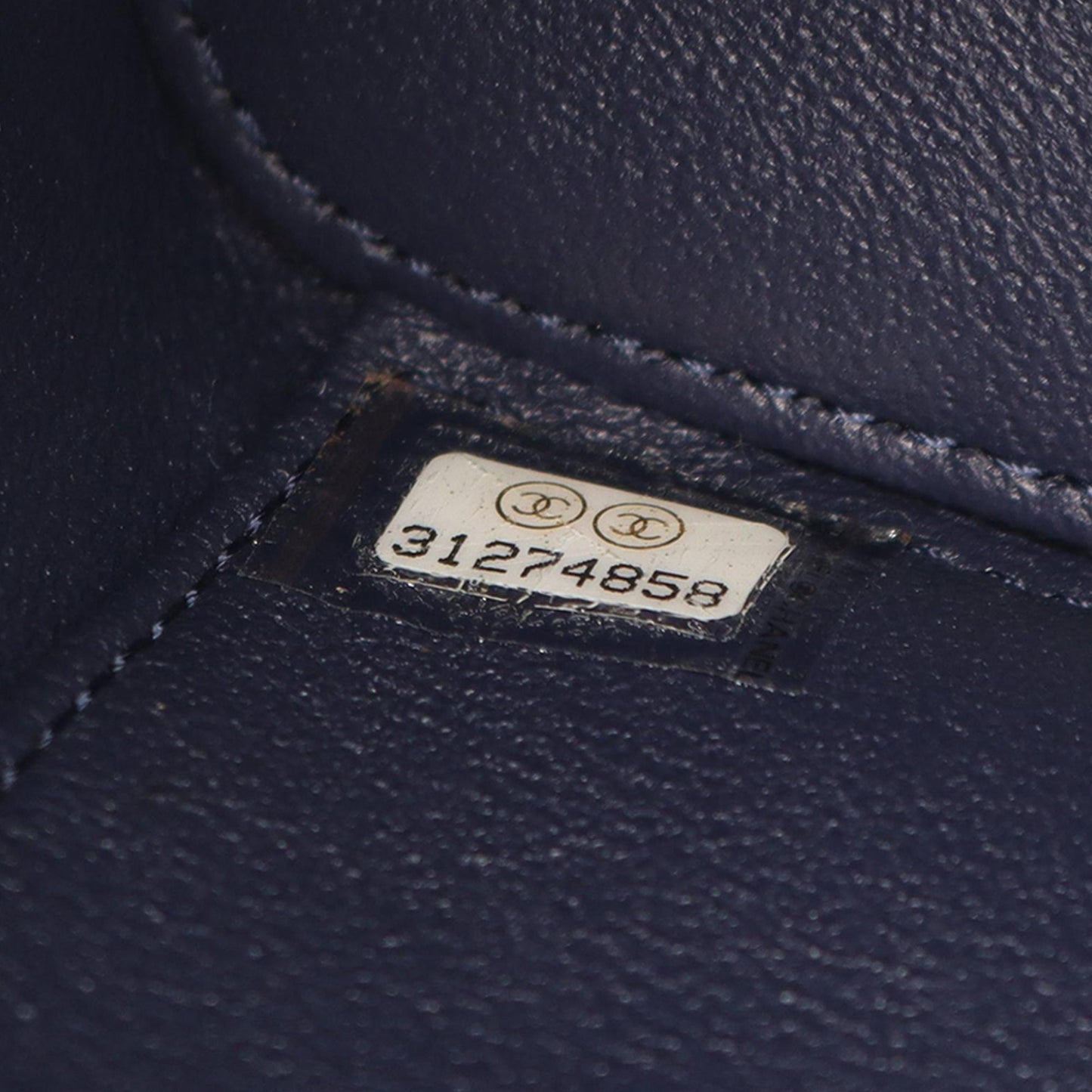 Chanel CC Quilted Caviar Top Handle Vanity Case with Chain