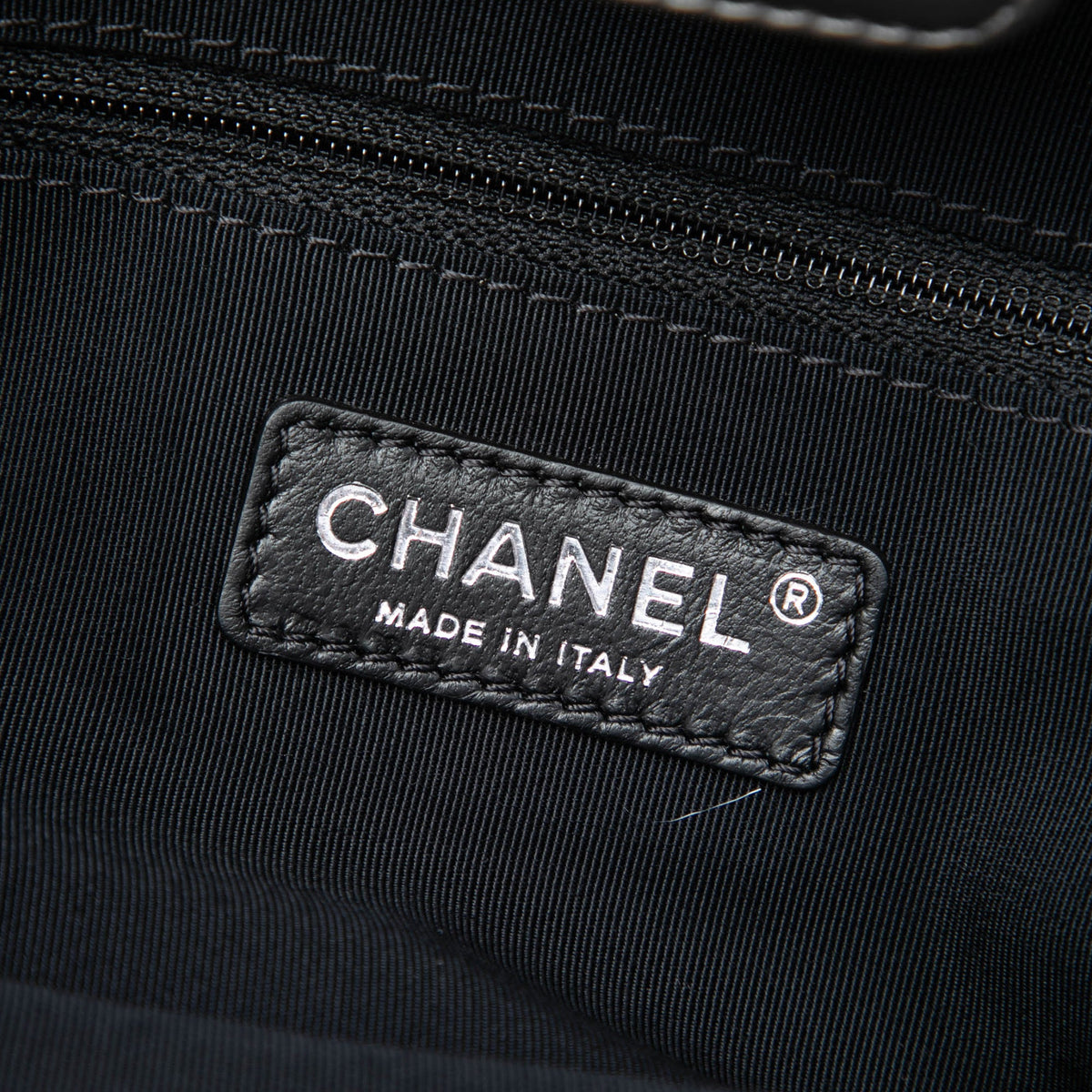 Chanel Small Quilted Metallic Aged Calfskin Chain Me Tote — Silver