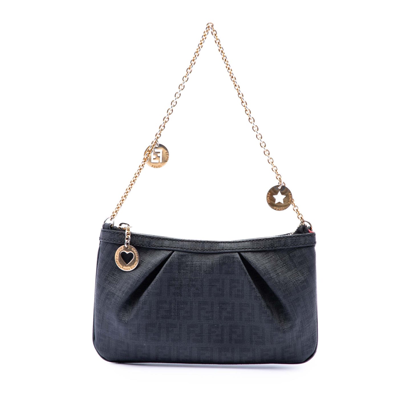 Fendi Zucchino Spalmati Chain Pochette