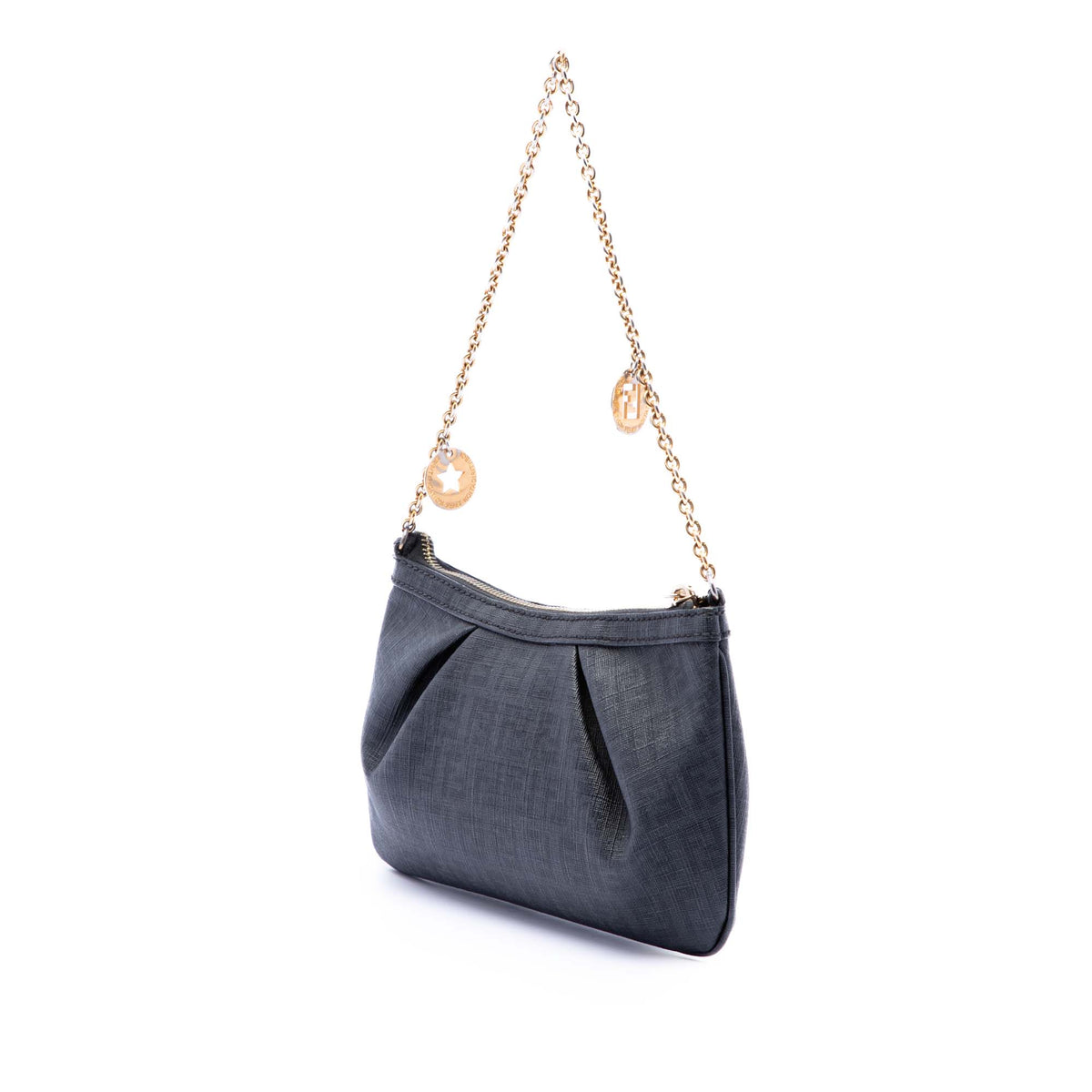 Fendi Zucchino Spalmati Chain Pochette