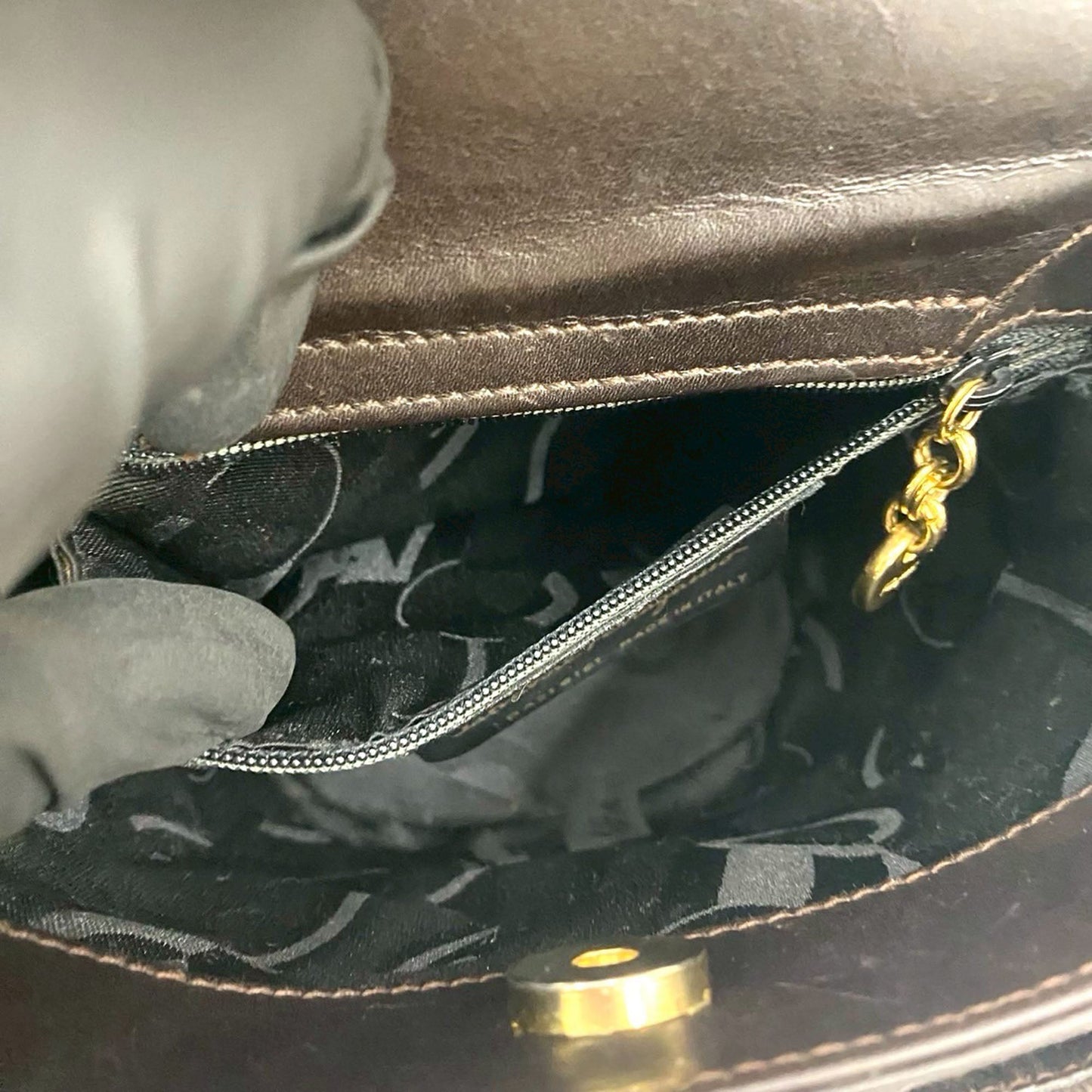 Ferragamo Leather Vara Bow Top Handle Bucket Bag