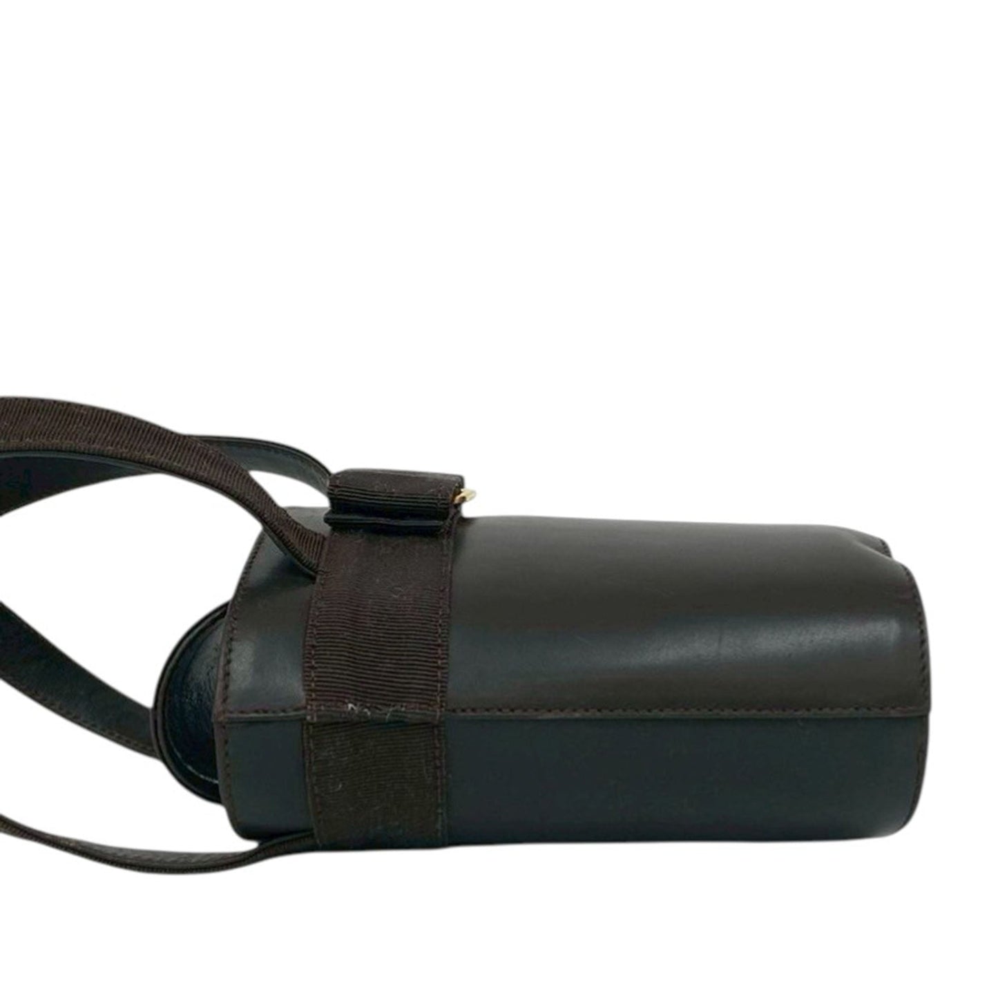 Ferragamo Leather Vara Bow Top Handle Bucket Bag