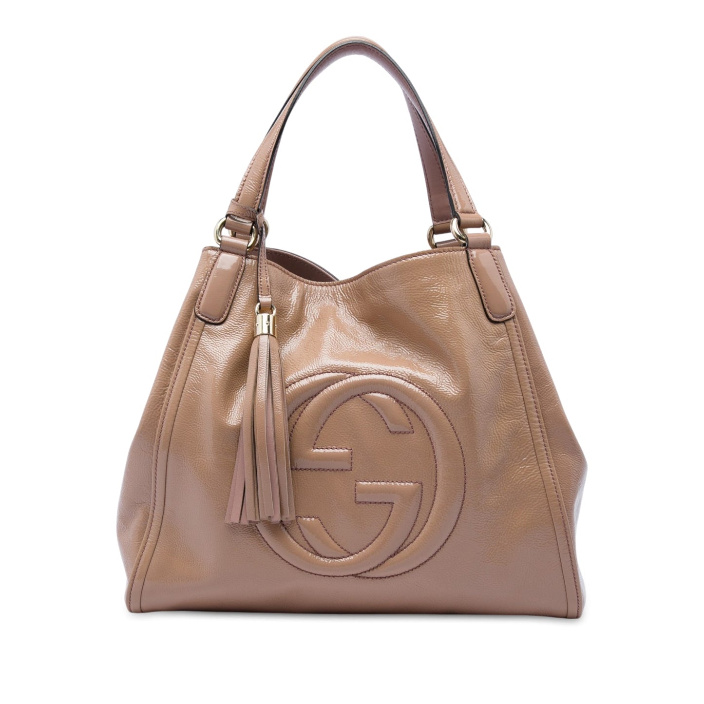 Gucci Medium Patent Soho Cellarius Tote