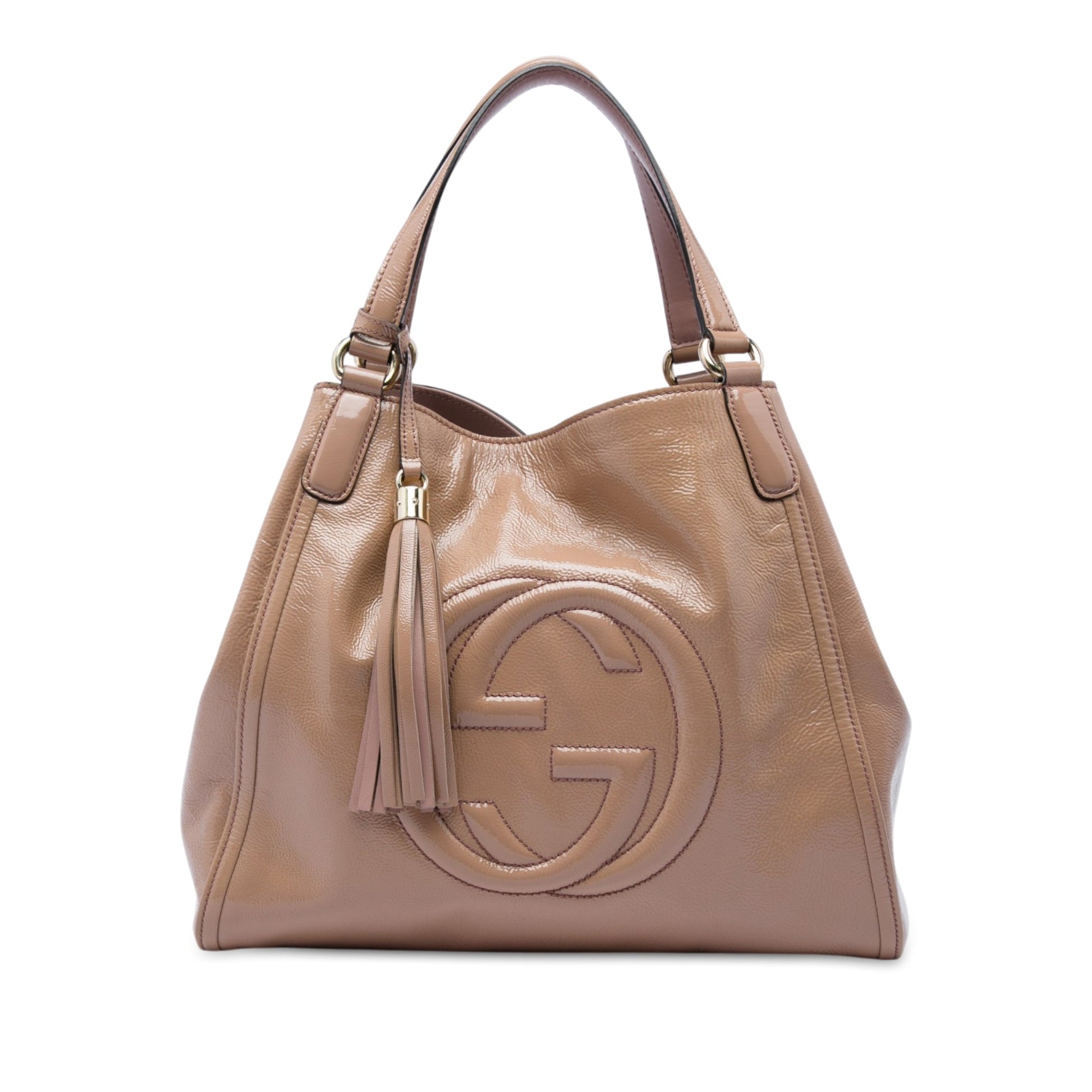 Gucci Medium Patent Soho Cellarius Tote