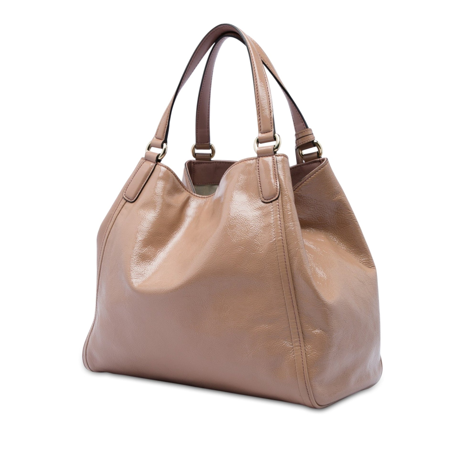 Gucci Medium Patent Soho Cellarius Tote