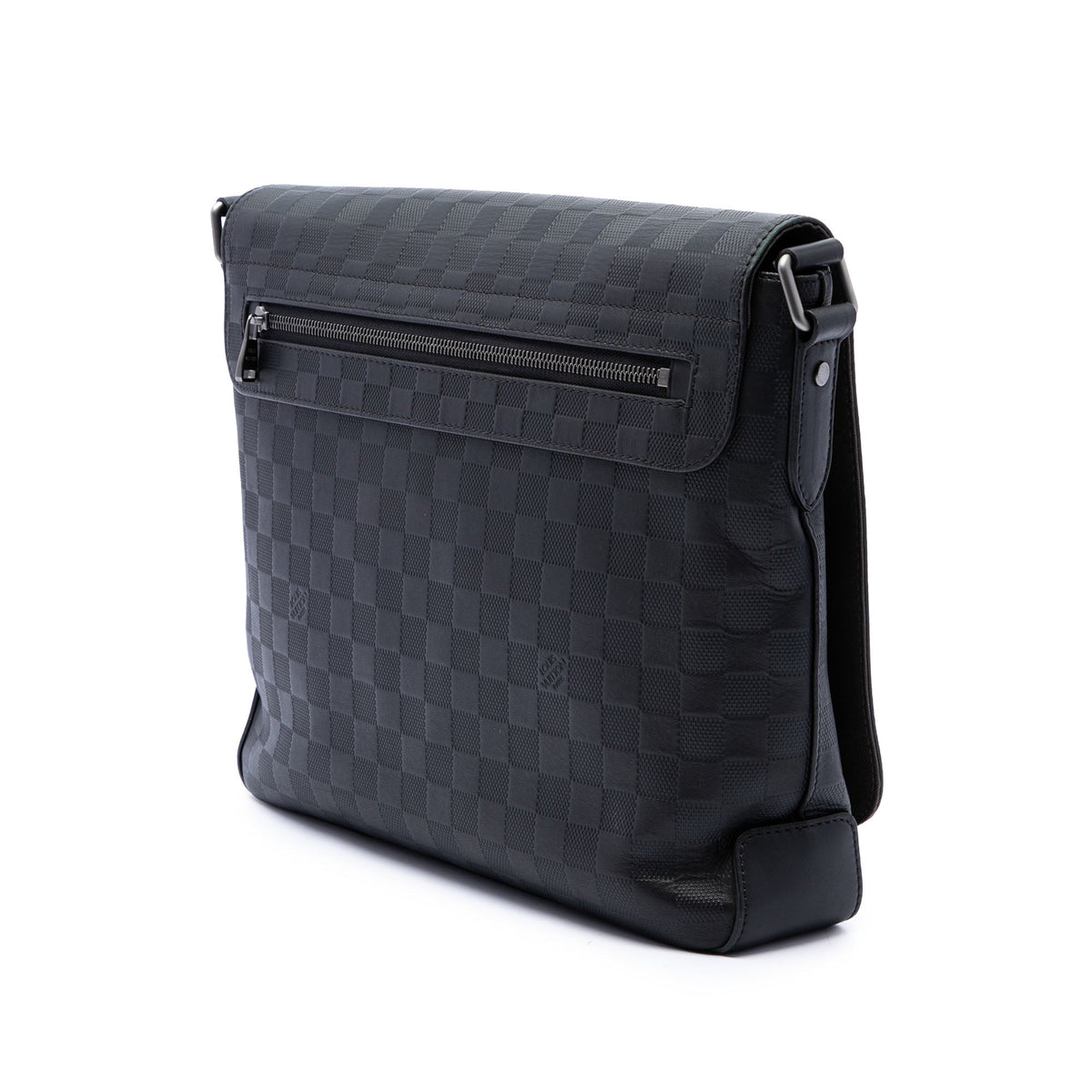 Louis Vuitton Damier Infini District MM — Black