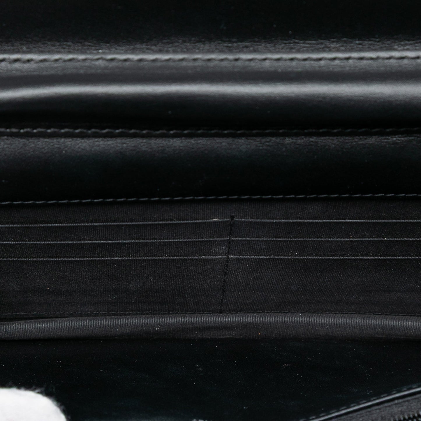 Quilted Shiny Aged Calfskin Boy Wallet On Chain