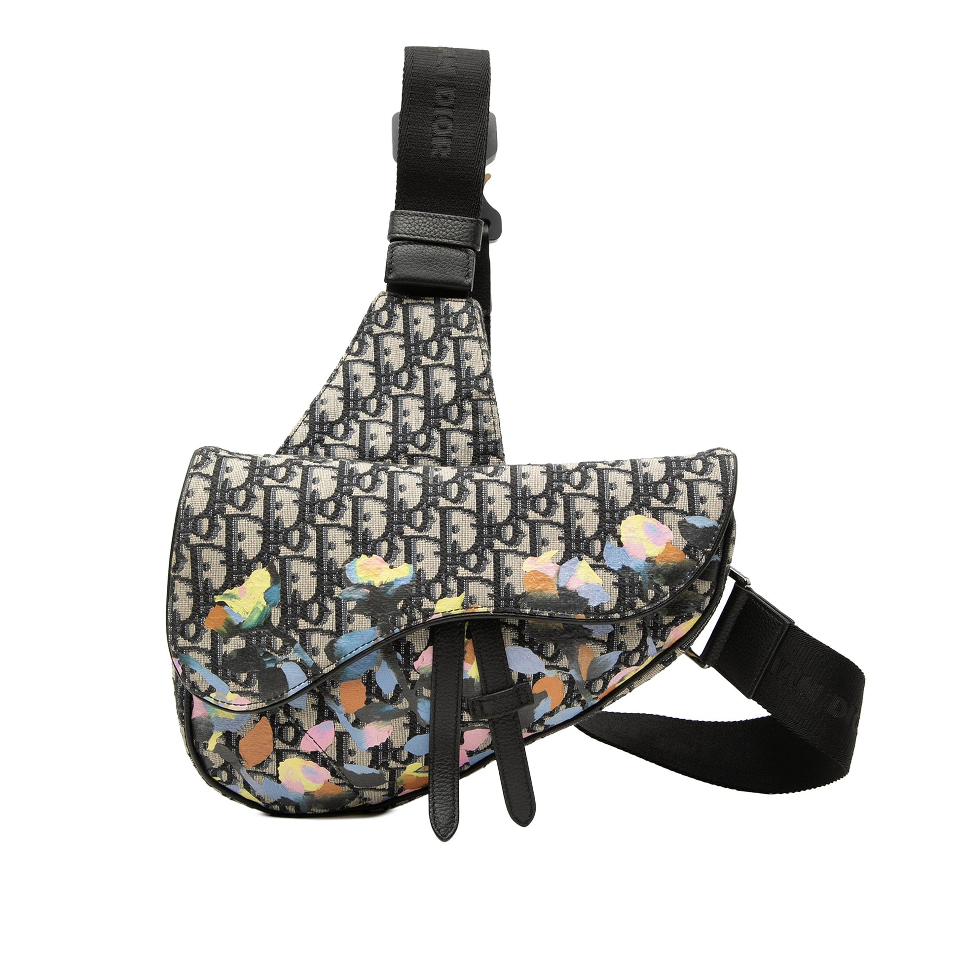 Dior Alex Foxton Oblique Canvas Saddle Crossbody