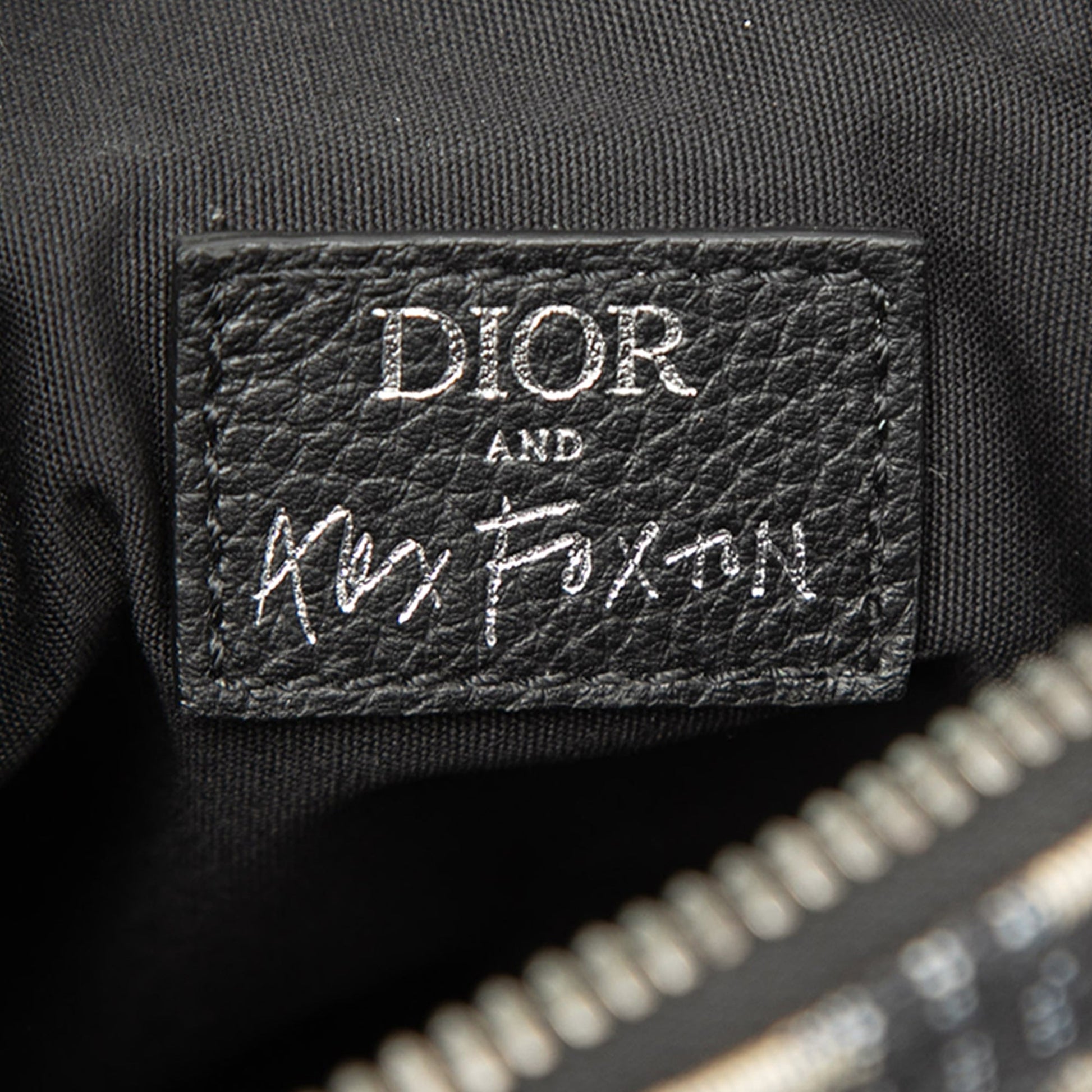 Dior Alex Foxton Oblique Canvas Saddle Crossbody