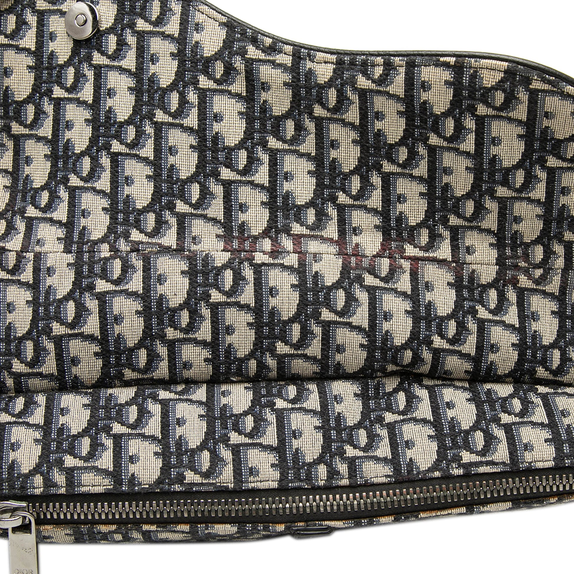 Dior Alex Foxton Oblique Canvas Saddle Crossbody