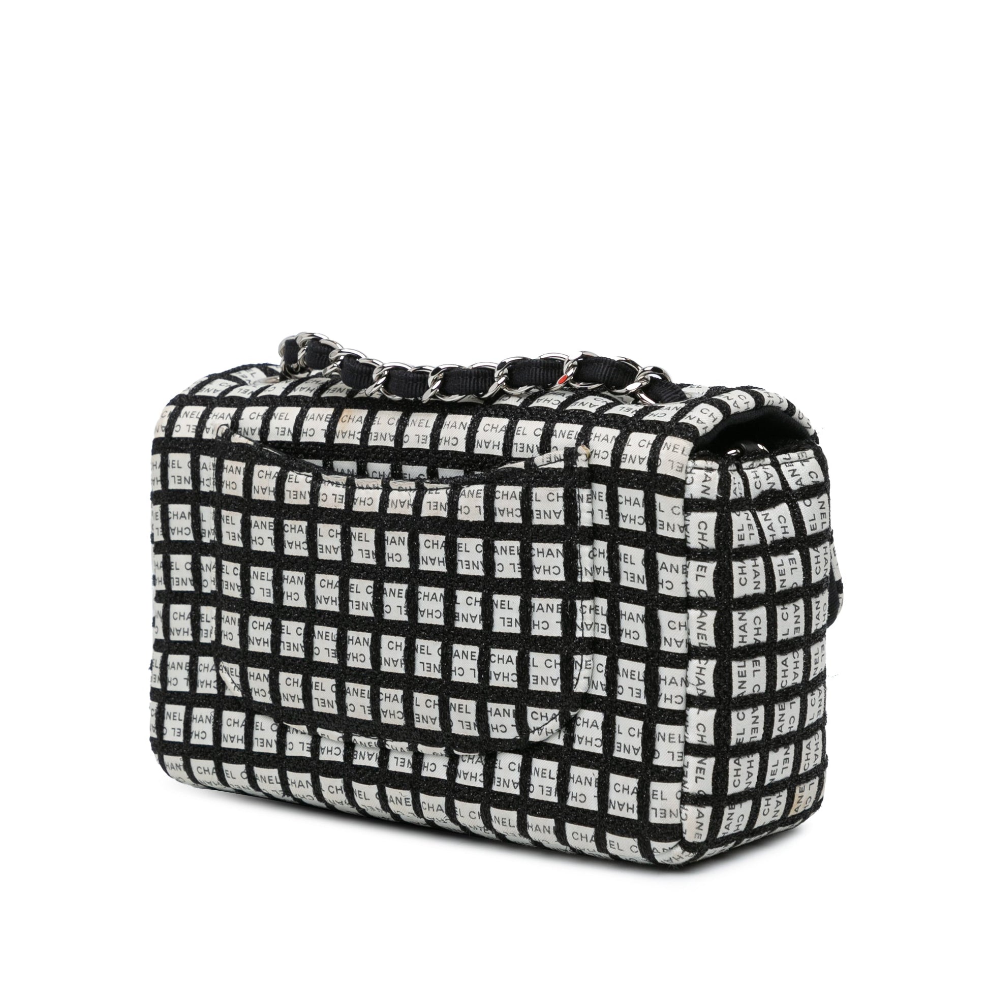 Chanel Mini Rectangular Classic Ribbon Tweed Single Flap
