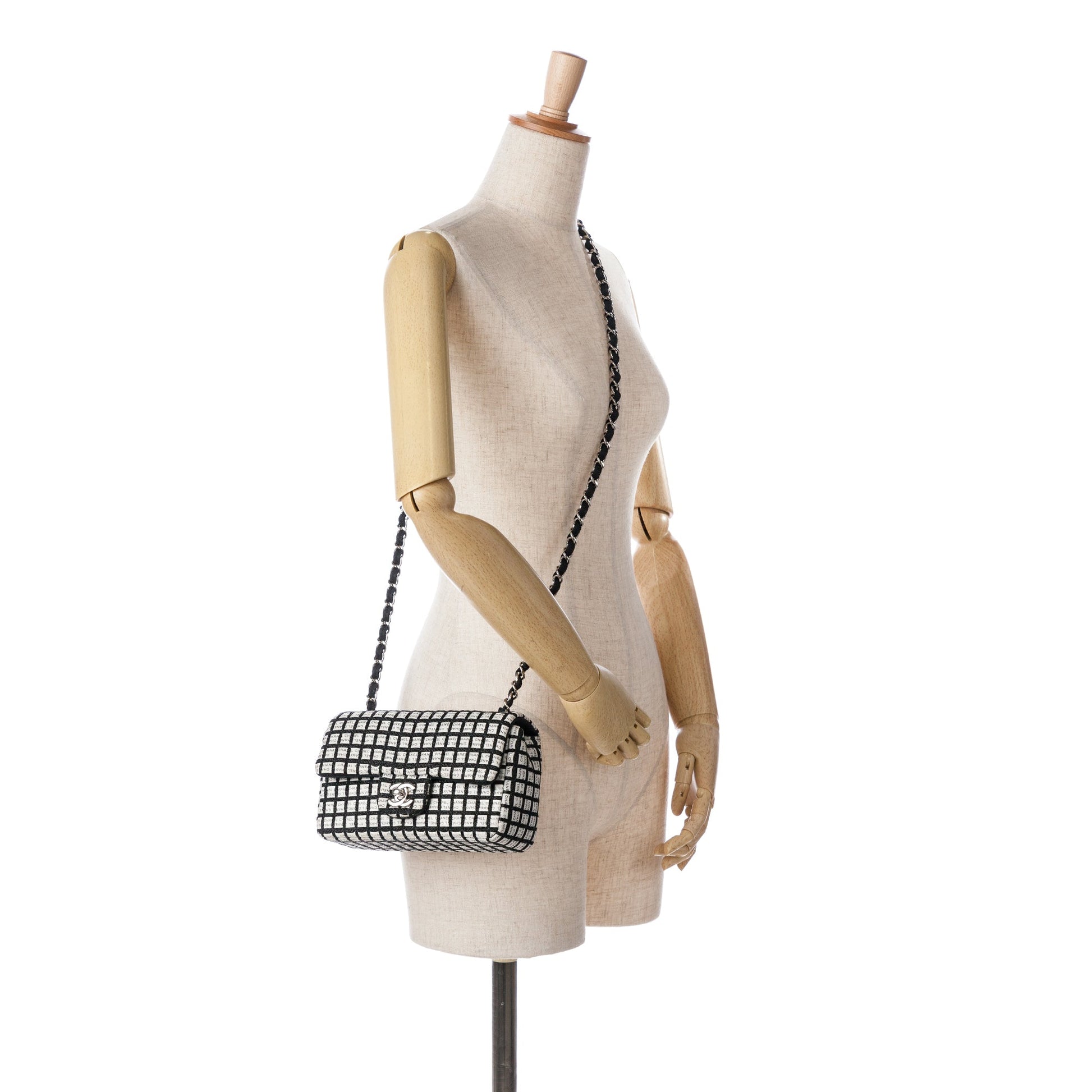 Chanel Mini Rectangular Classic Ribbon Tweed Single Flap