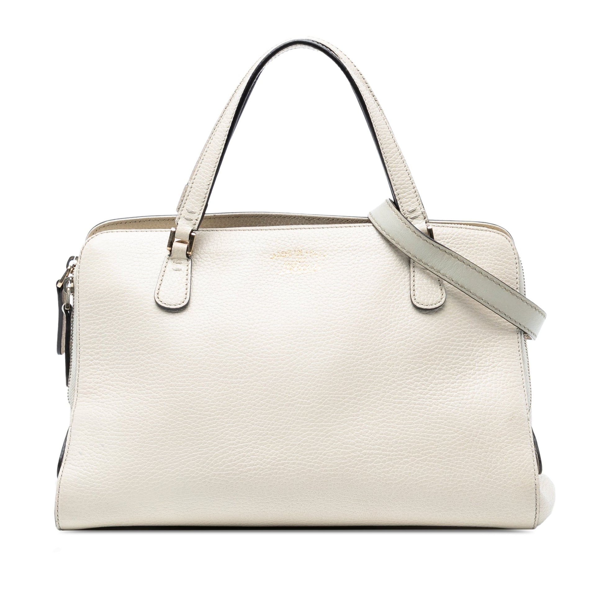 Gucci Calfskin Swing Top Handle Satchel
