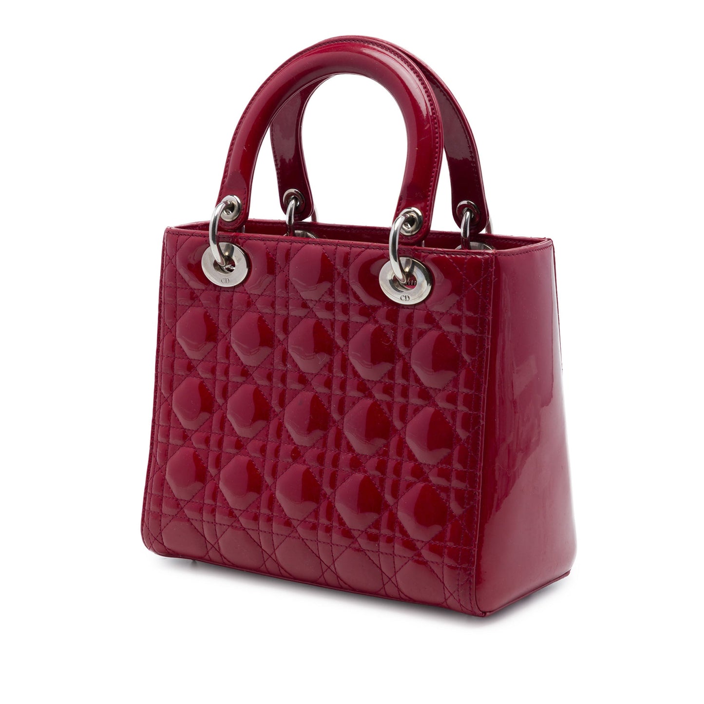 Dior Medium Patent Cannage Lady Dior