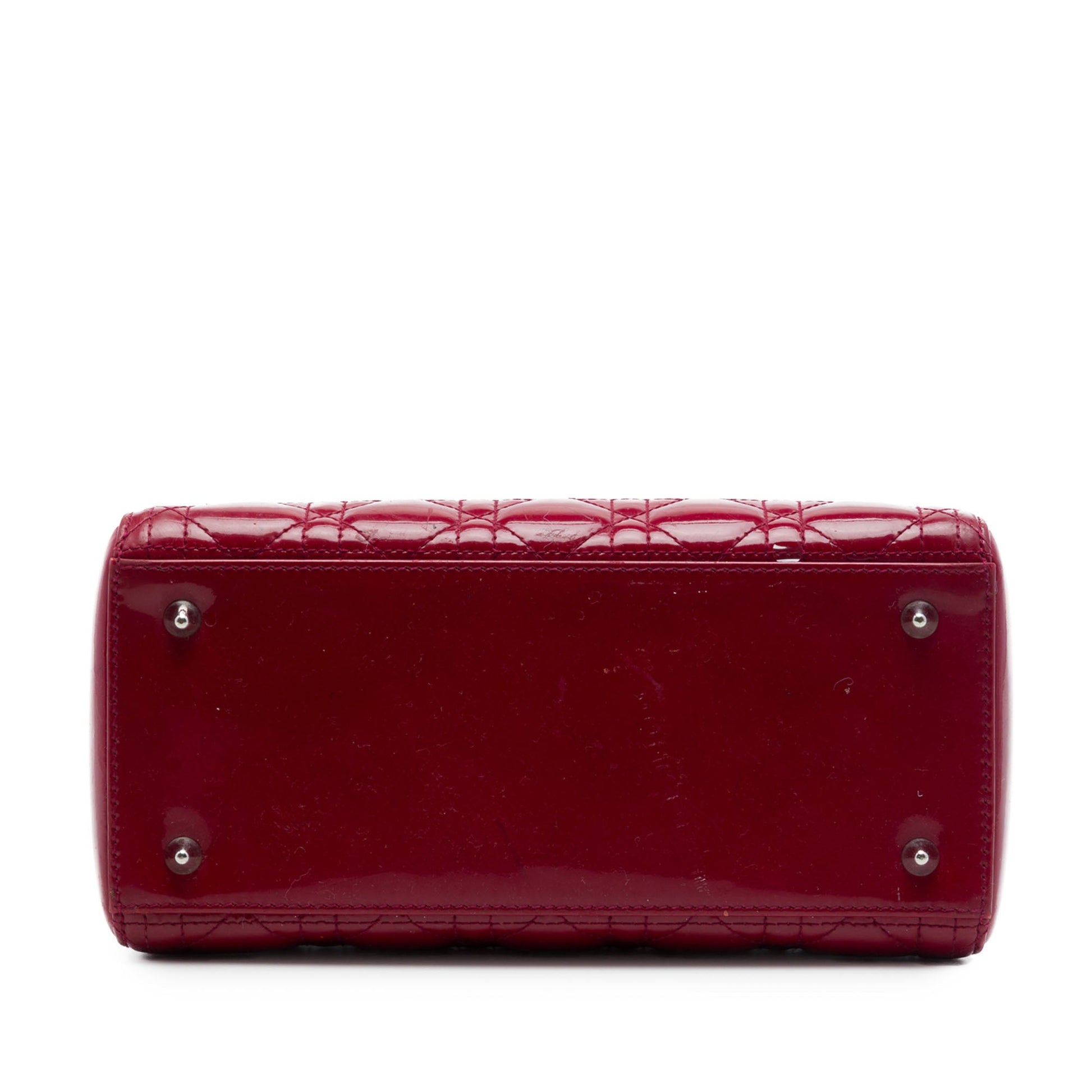 Dior Medium Patent Cannage Lady Dior