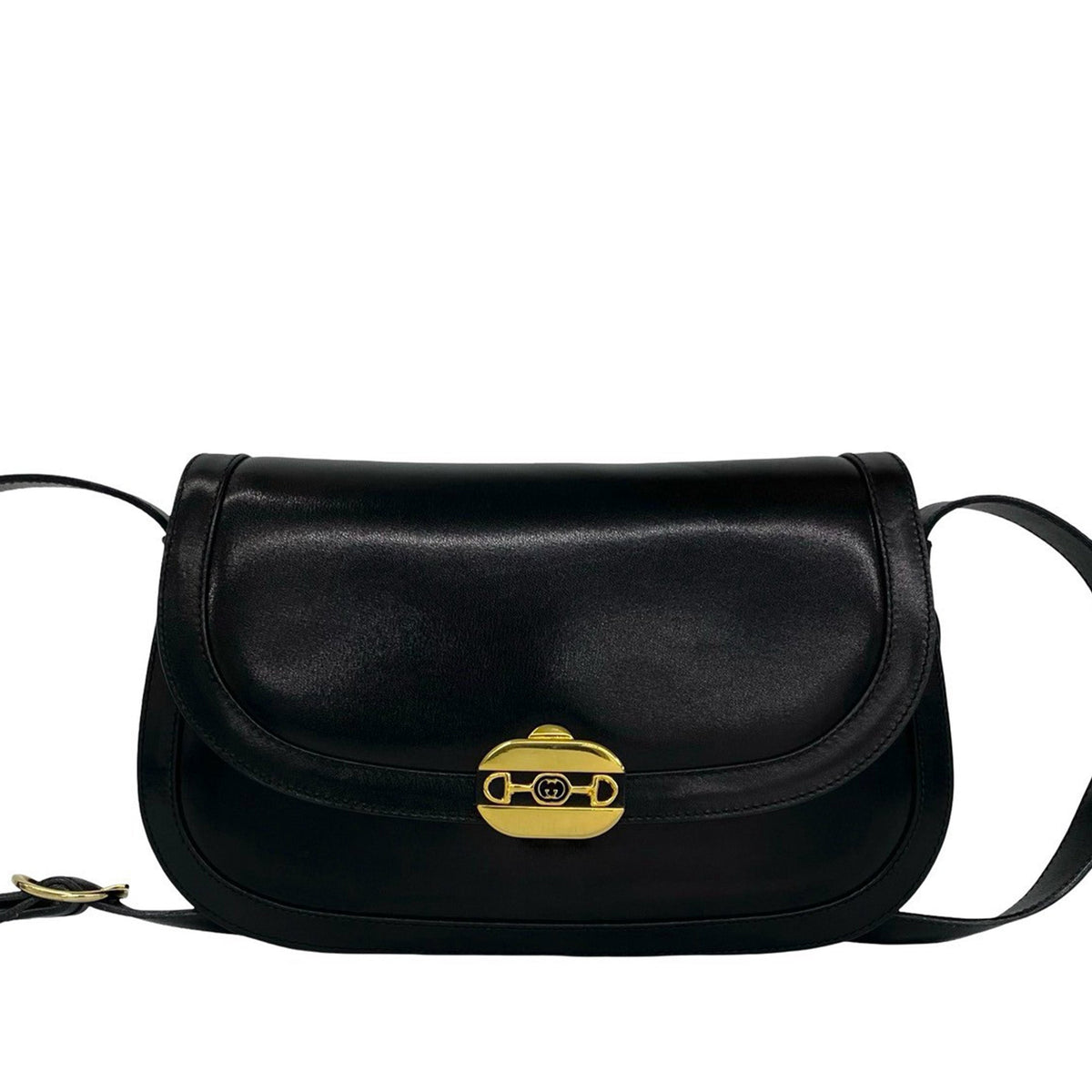 Gucci Calfskin Horsebit Flap Crossbody