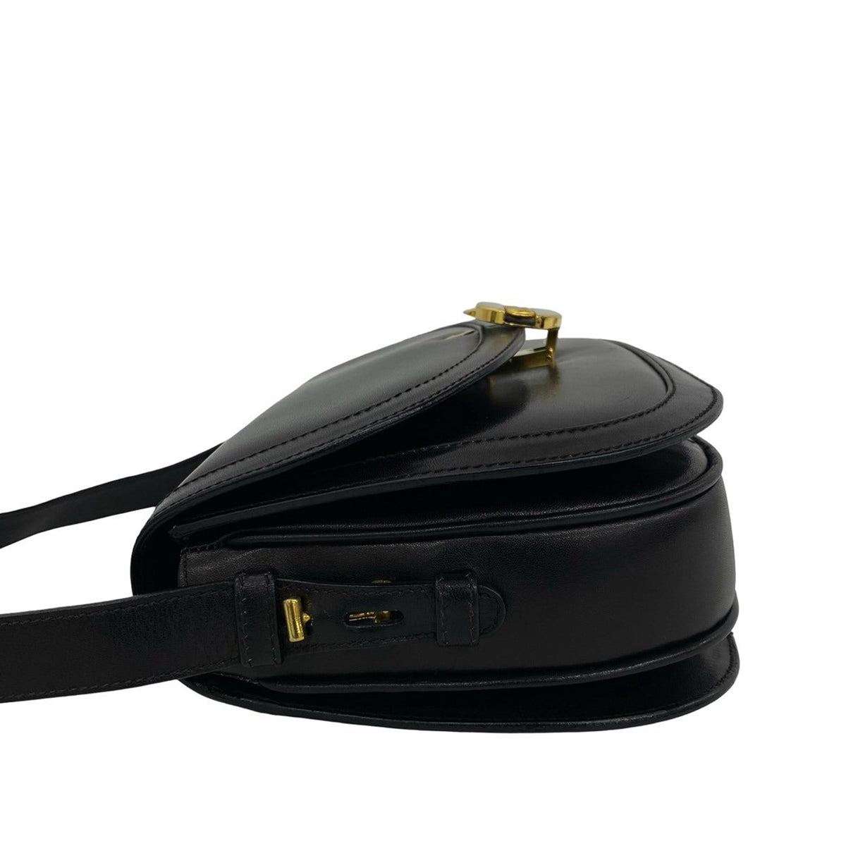 Gucci Calfskin Horsebit Flap Crossbody