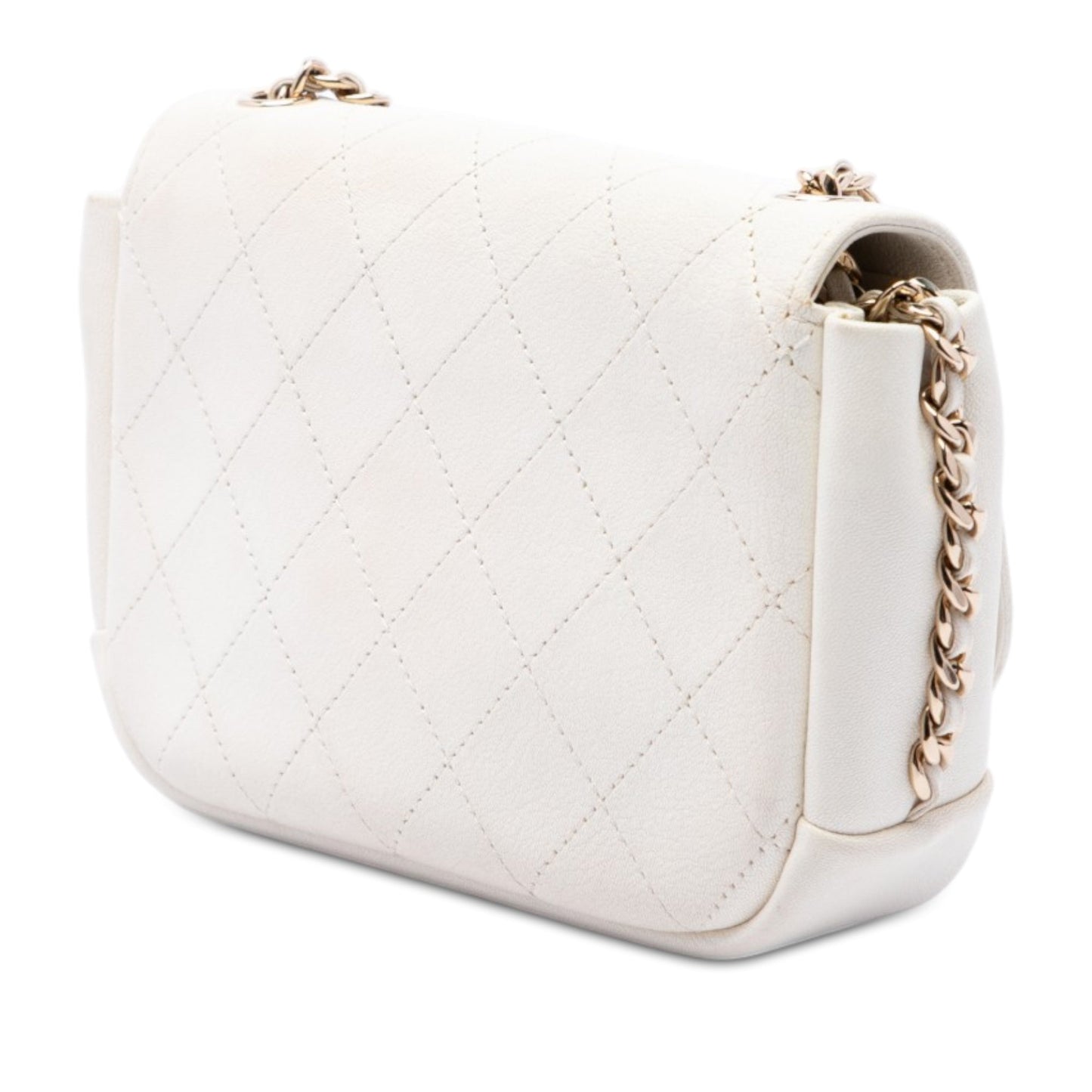 Chanel CC Quilted Goatskin Casual Trip Flap