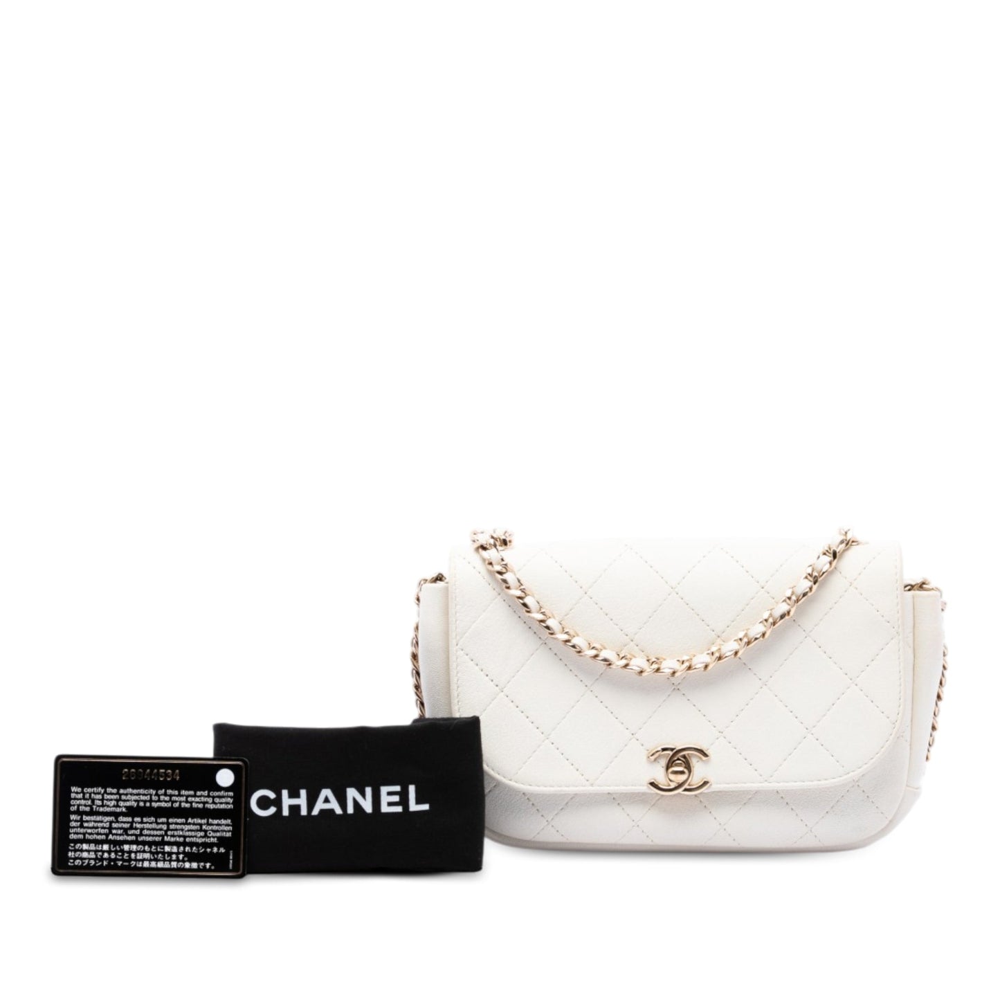 Chanel CC Quilted Goatskin Casual Trip Flap