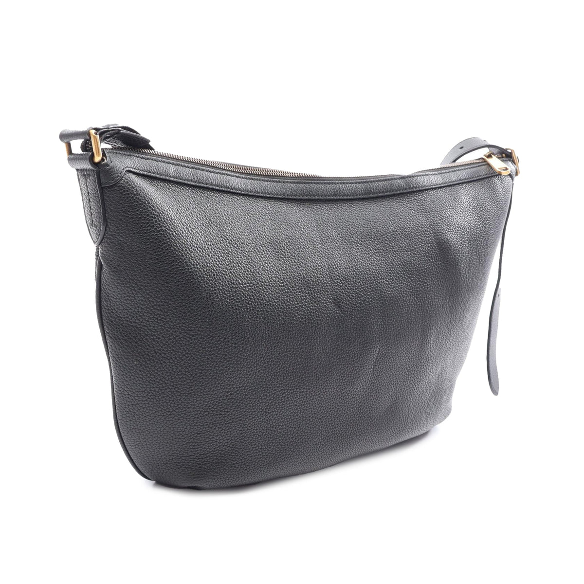 Gucci Grained Calfskin Logo Half Moon Crossbody