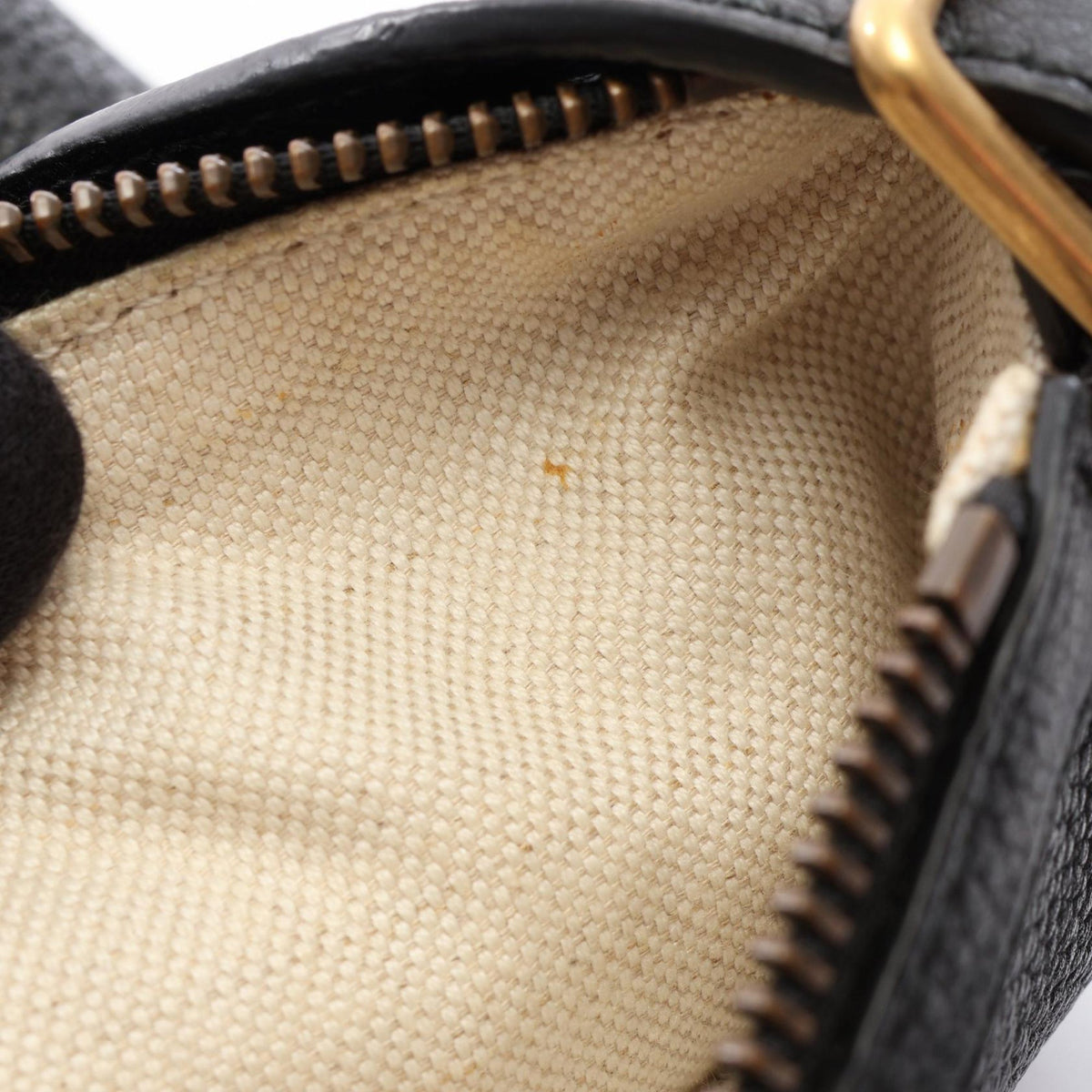 Gucci Grained Calfskin Logo Half Moon Crossbody