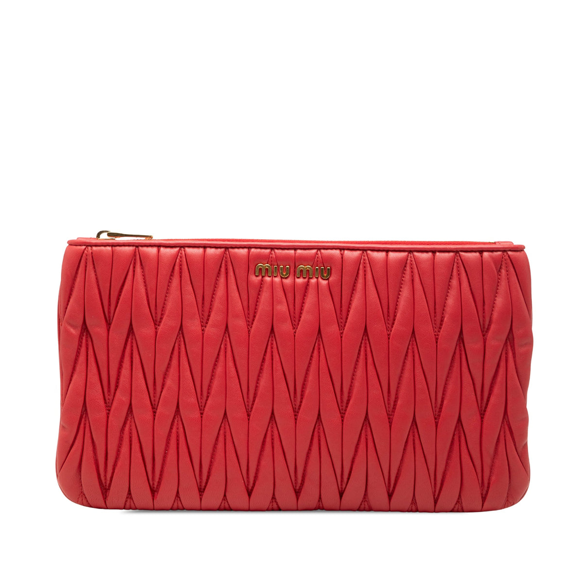 Miu Miu Matelasse Nappa Clutch