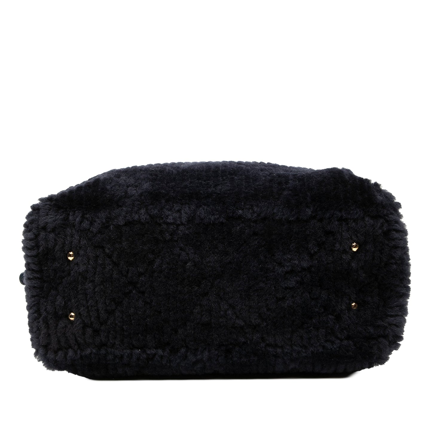 Chanel Coco Neigh Large Quilted Shearling Bowling Bag