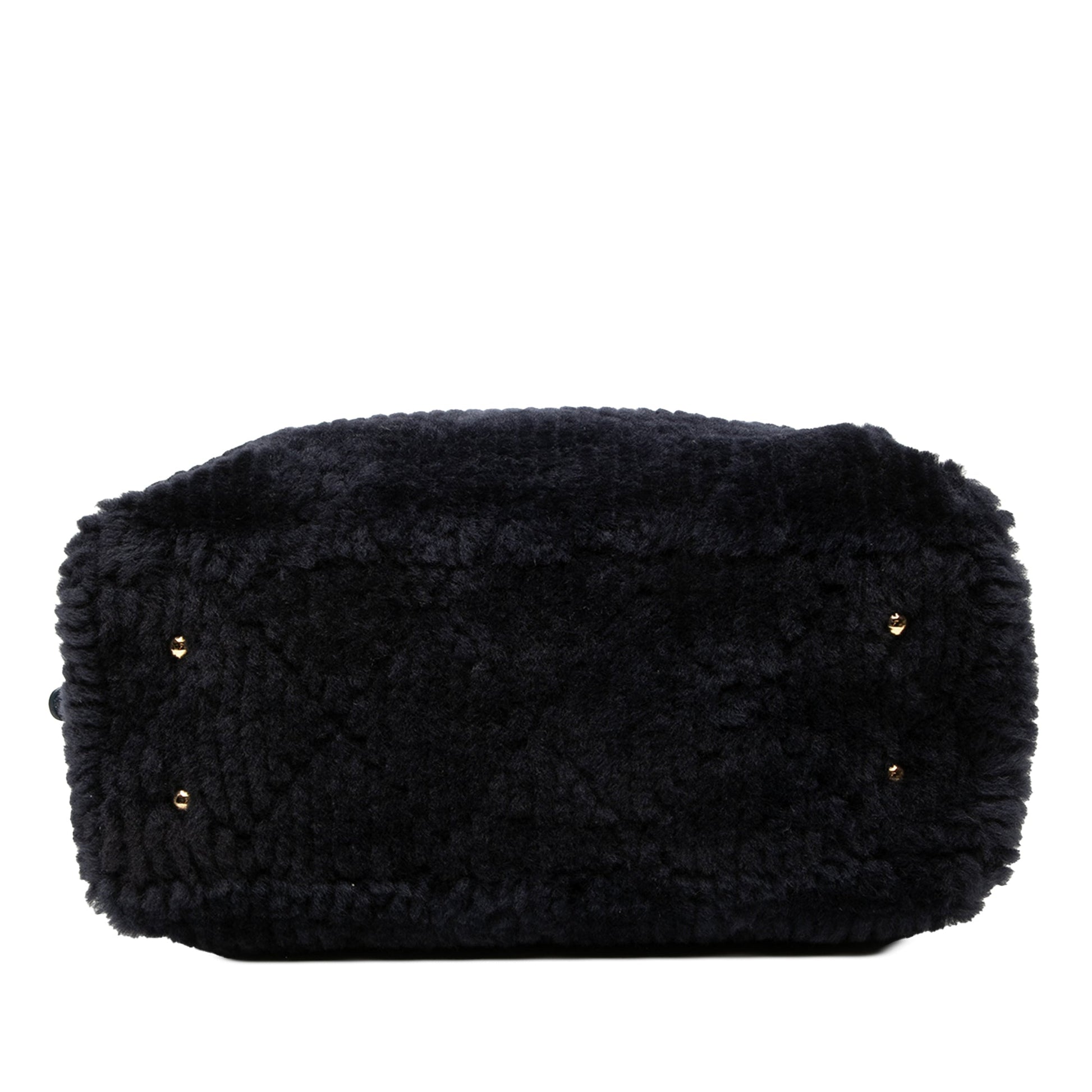 Chanel Coco Neigh Large Quilted Shearling Bowling Bag
