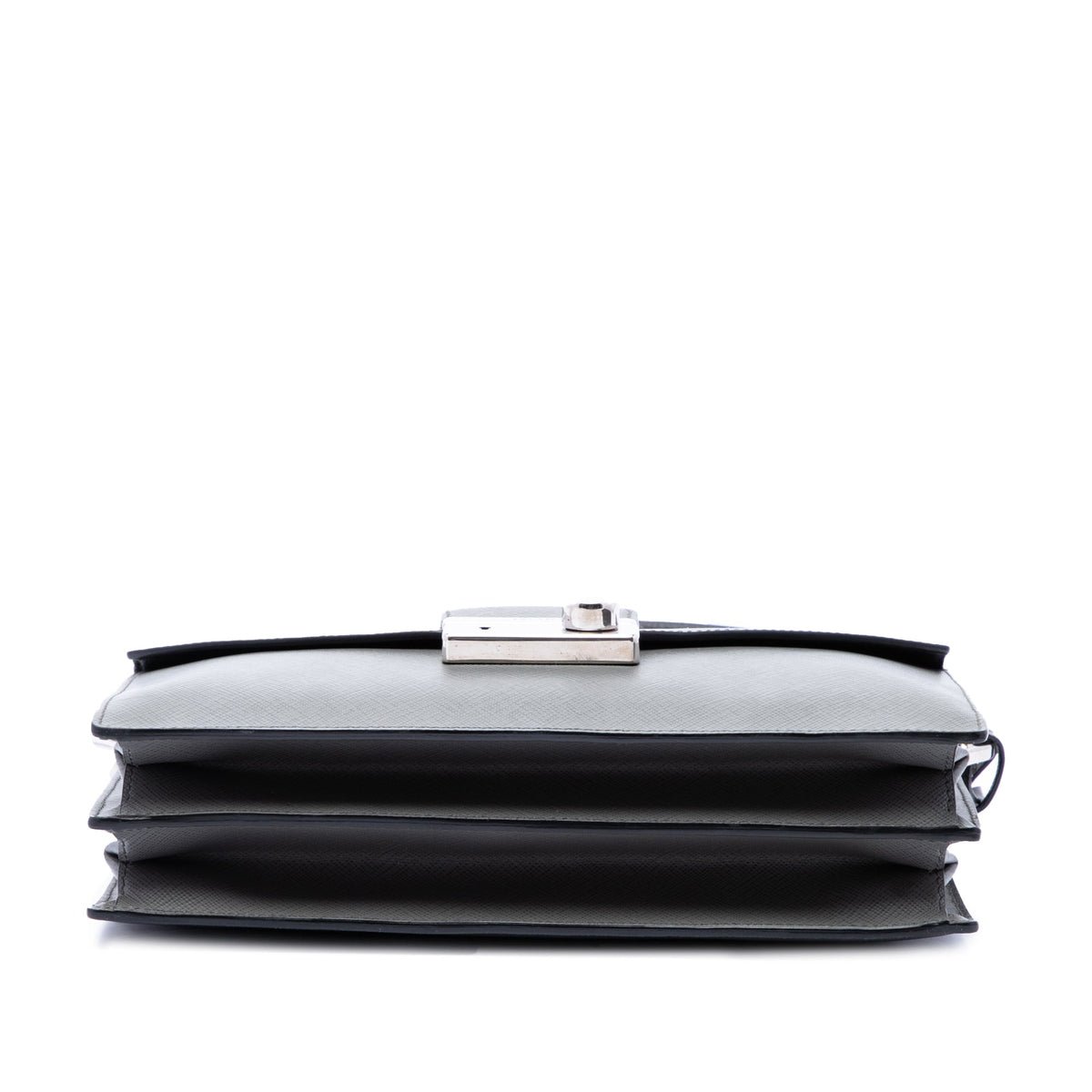 Prada Mini Saffiano Lux Sound Lock Satchel