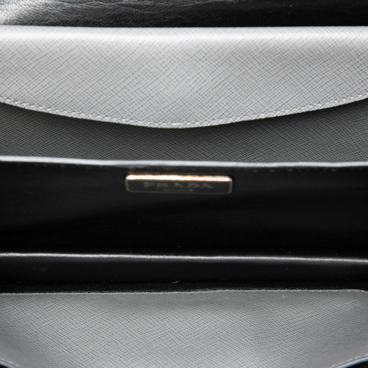 Prada Mini Saffiano Lux Sound Lock Satchel