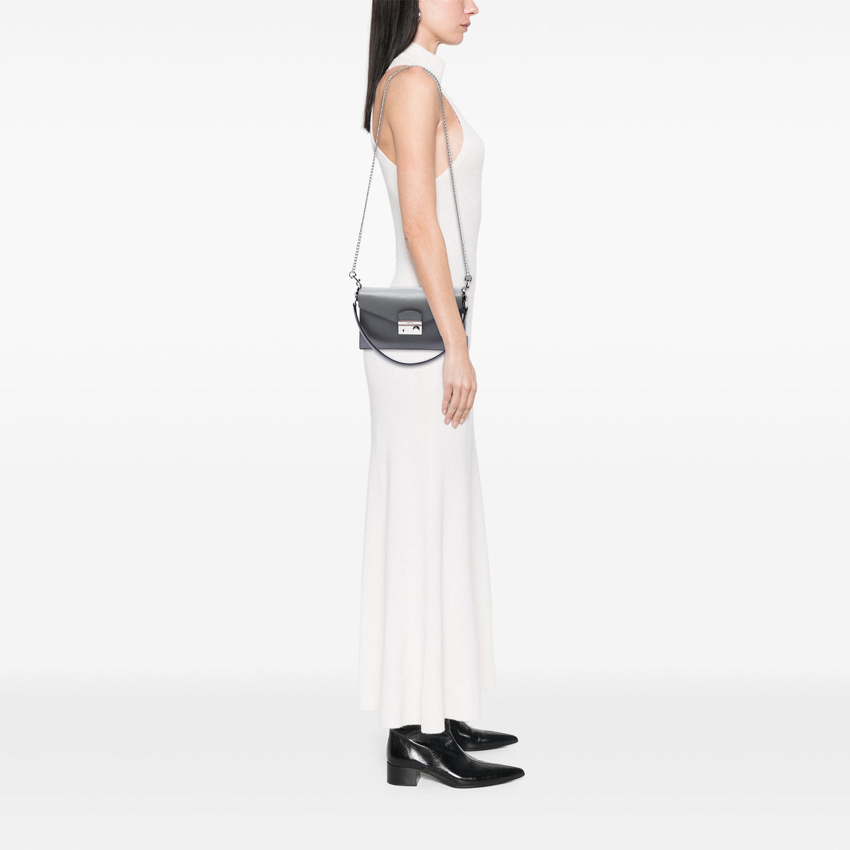 Prada Mini Saffiano Lux Sound Lock Satchel