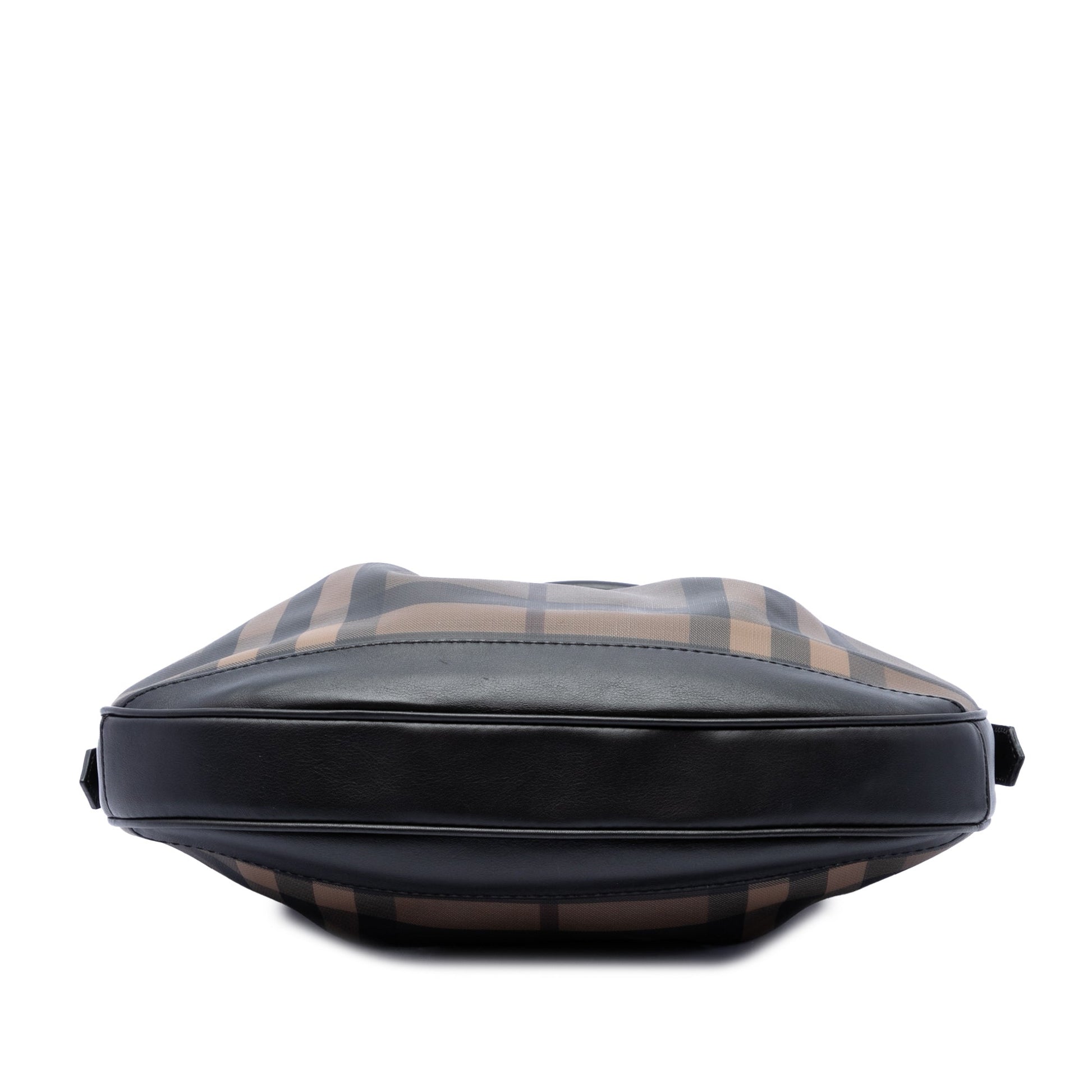 Burberry Smoke Check Coated Canvas Brooklyn Hobo