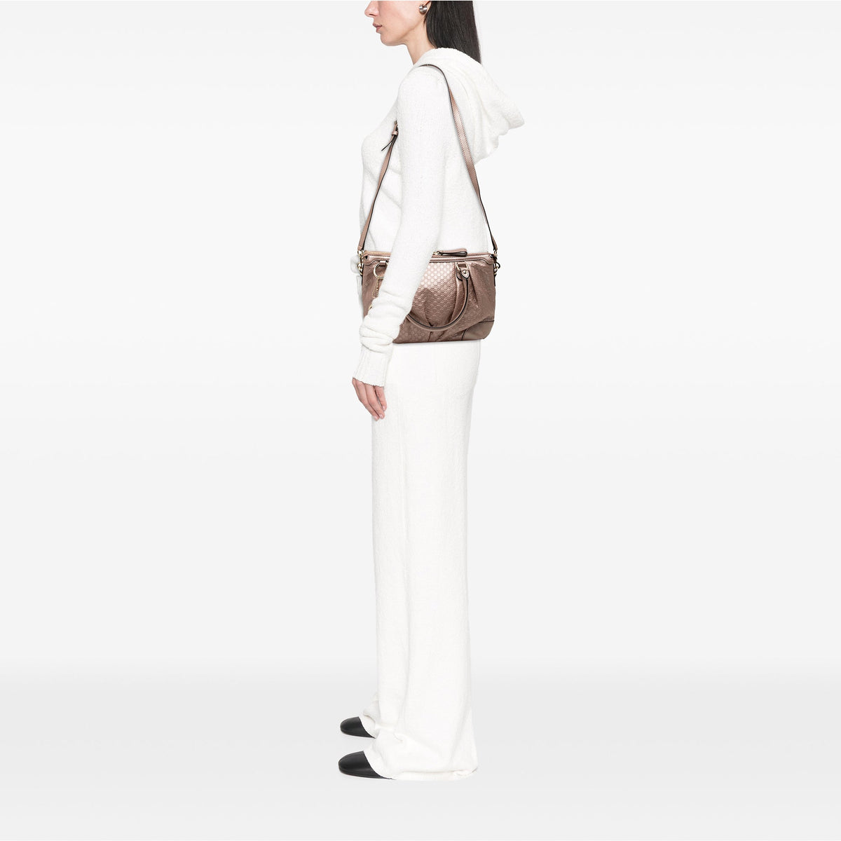 Gucci Metallic Microguccissima Sukey Satchel