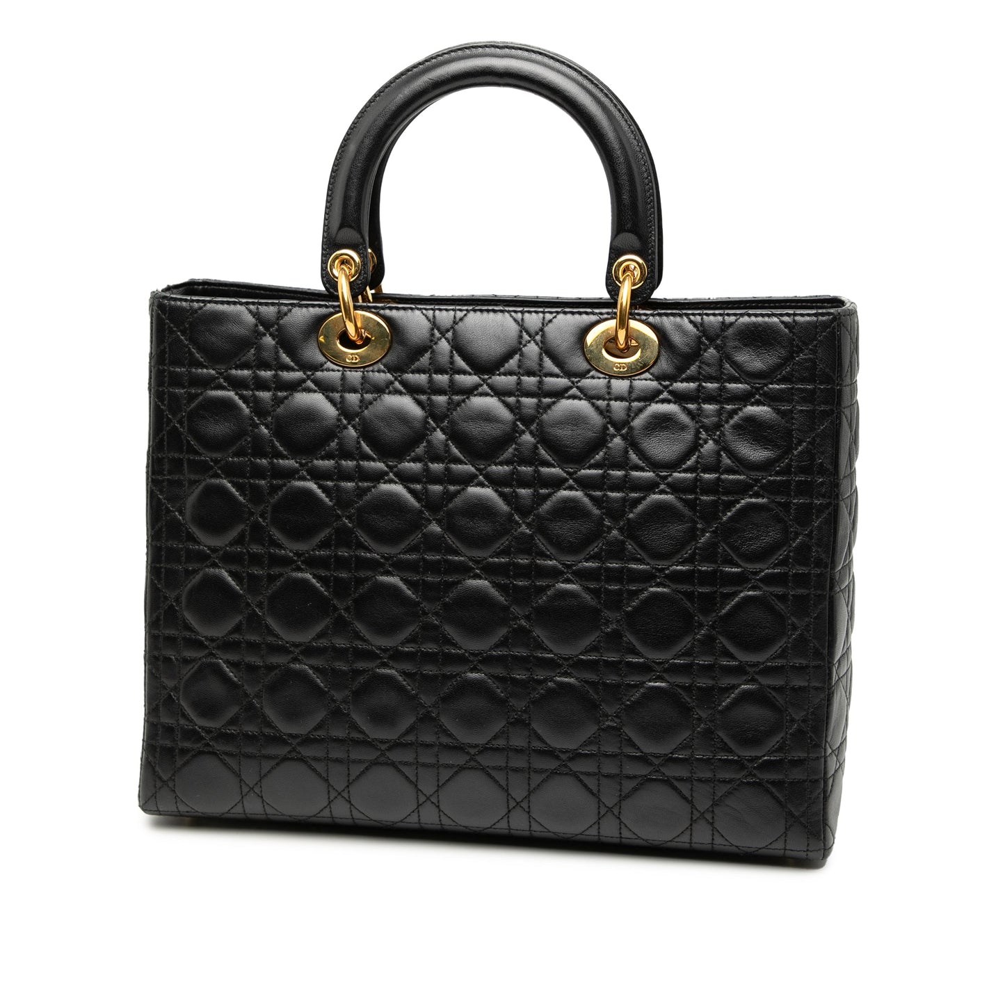 Dior Large Lambskin Cannage Lady Dior