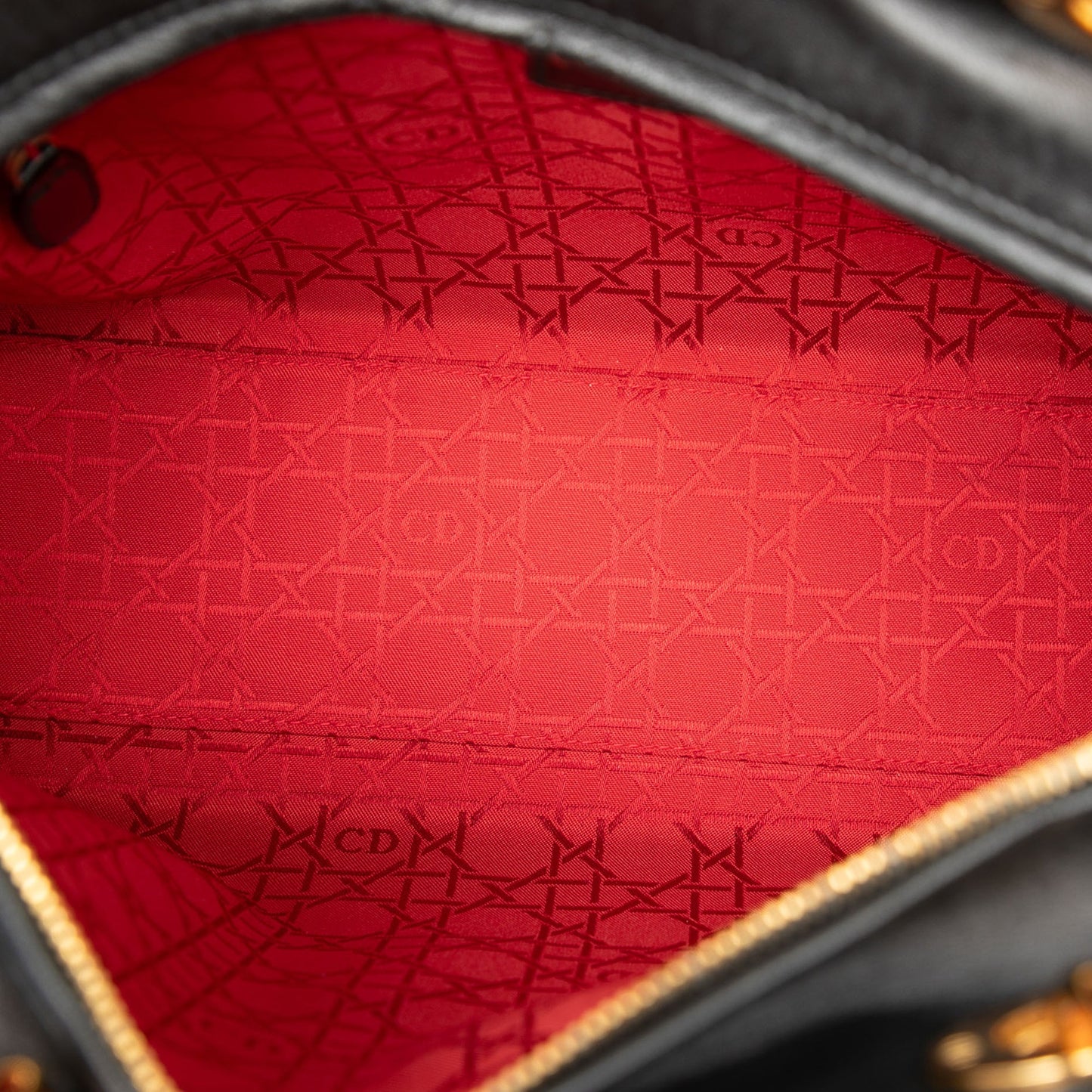 Dior Large Lambskin Cannage Lady Dior