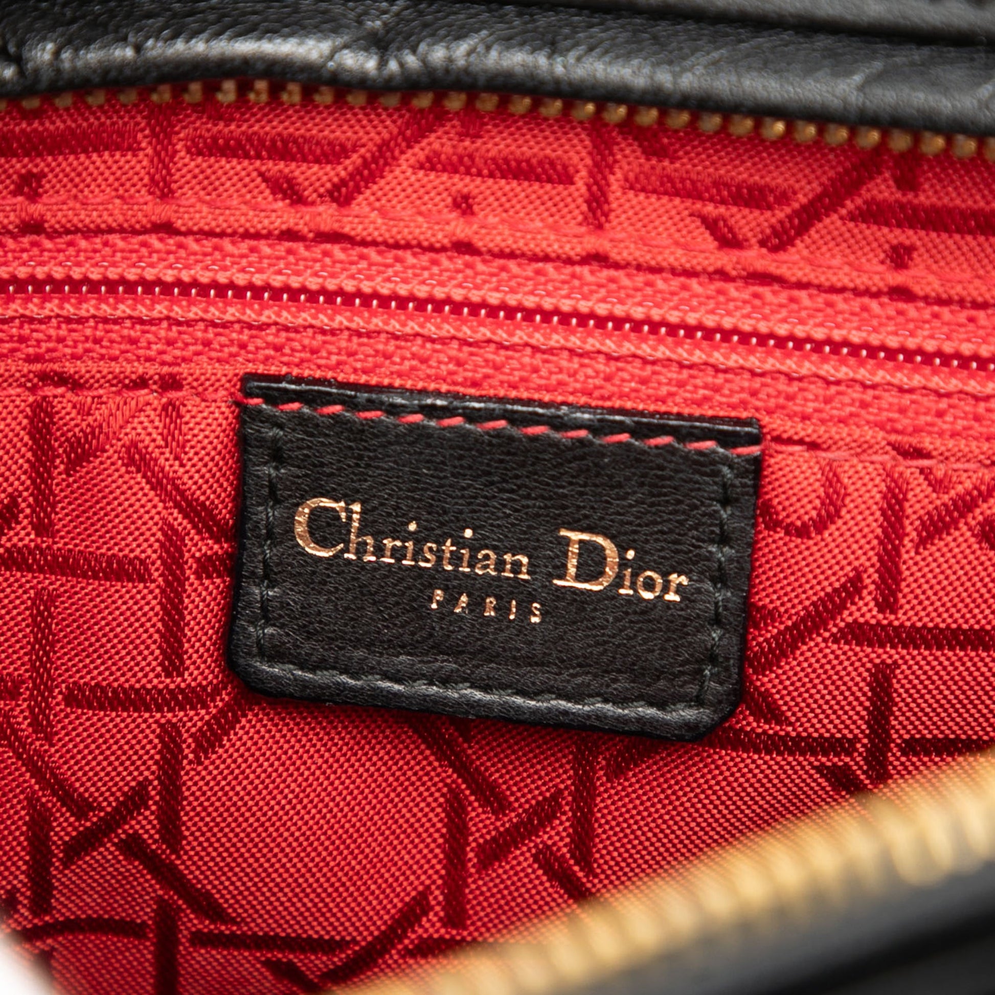 Dior Large Lambskin Cannage Lady Dior