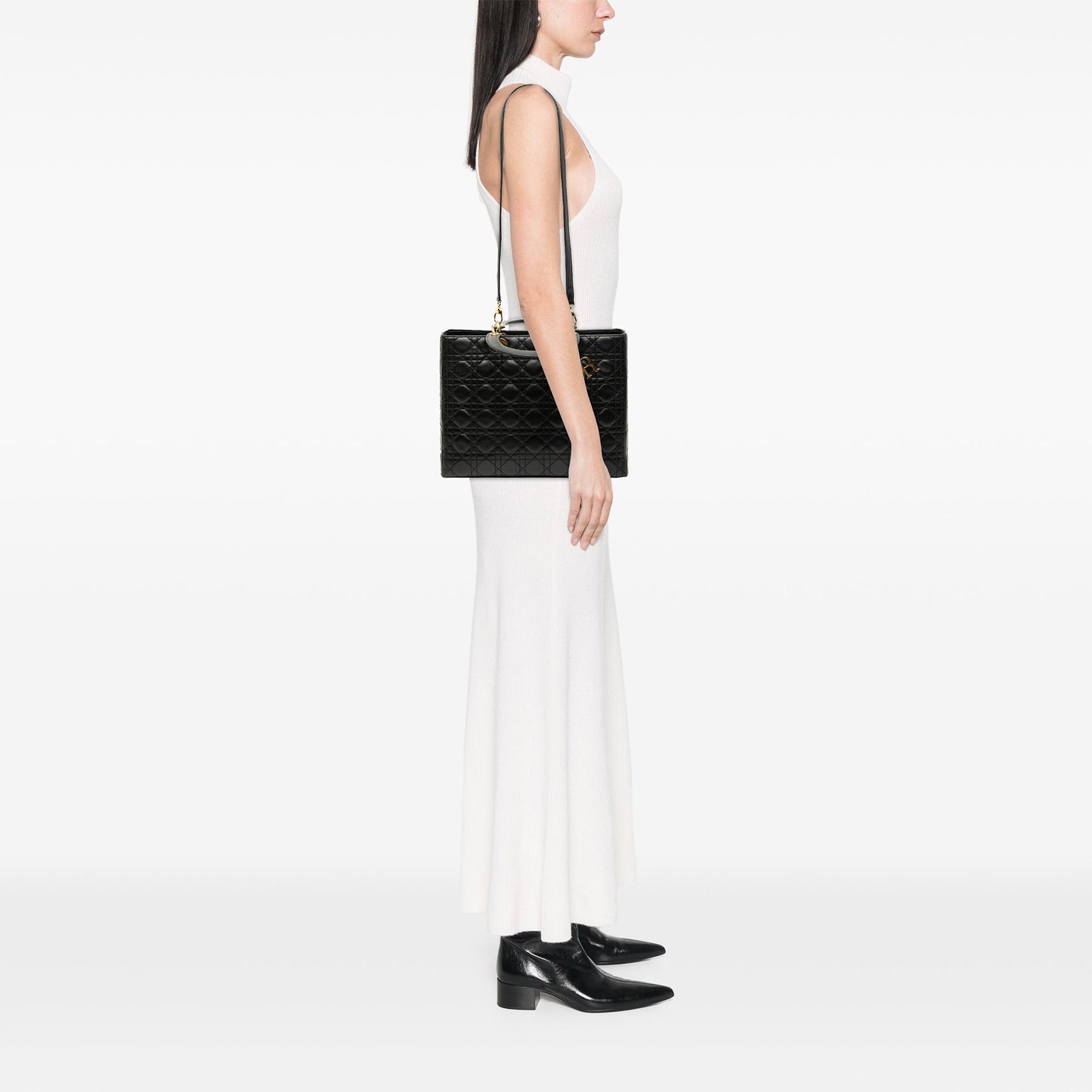Dior Large Lambskin Cannage Lady Dior