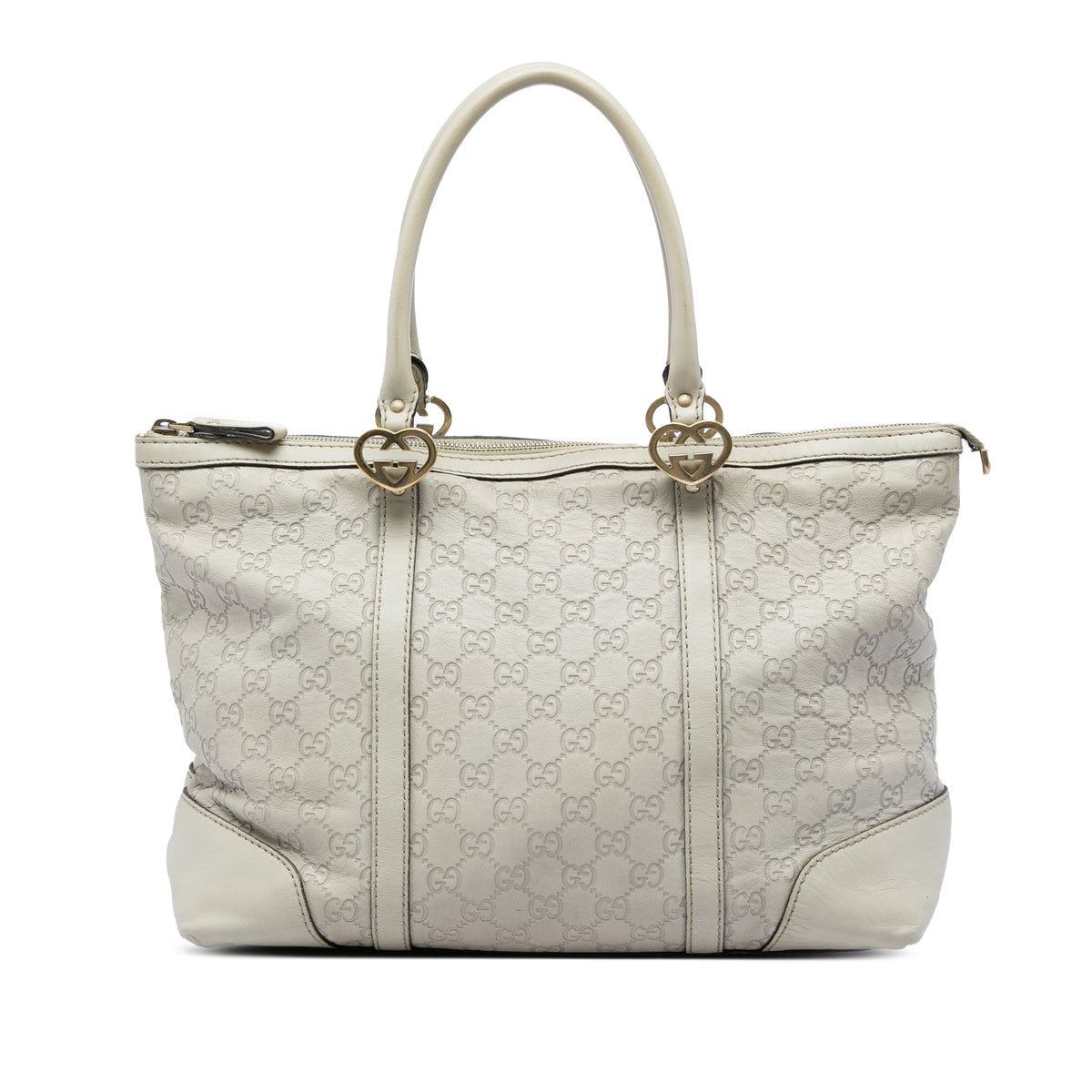 Gucci Guccissima Lovely Tote — White