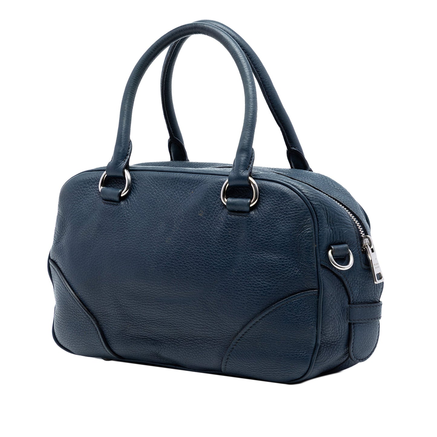 Vitello Daino Front Pocket Boston Bag