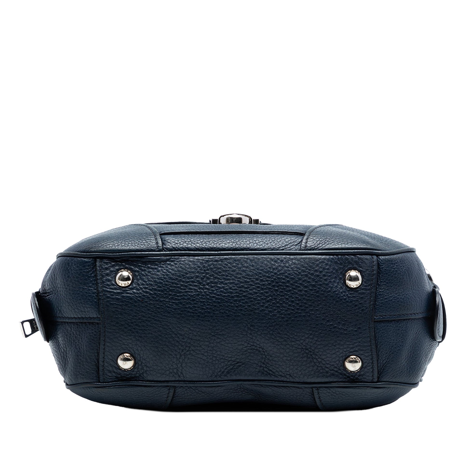 Vitello Daino Front Pocket Boston Bag